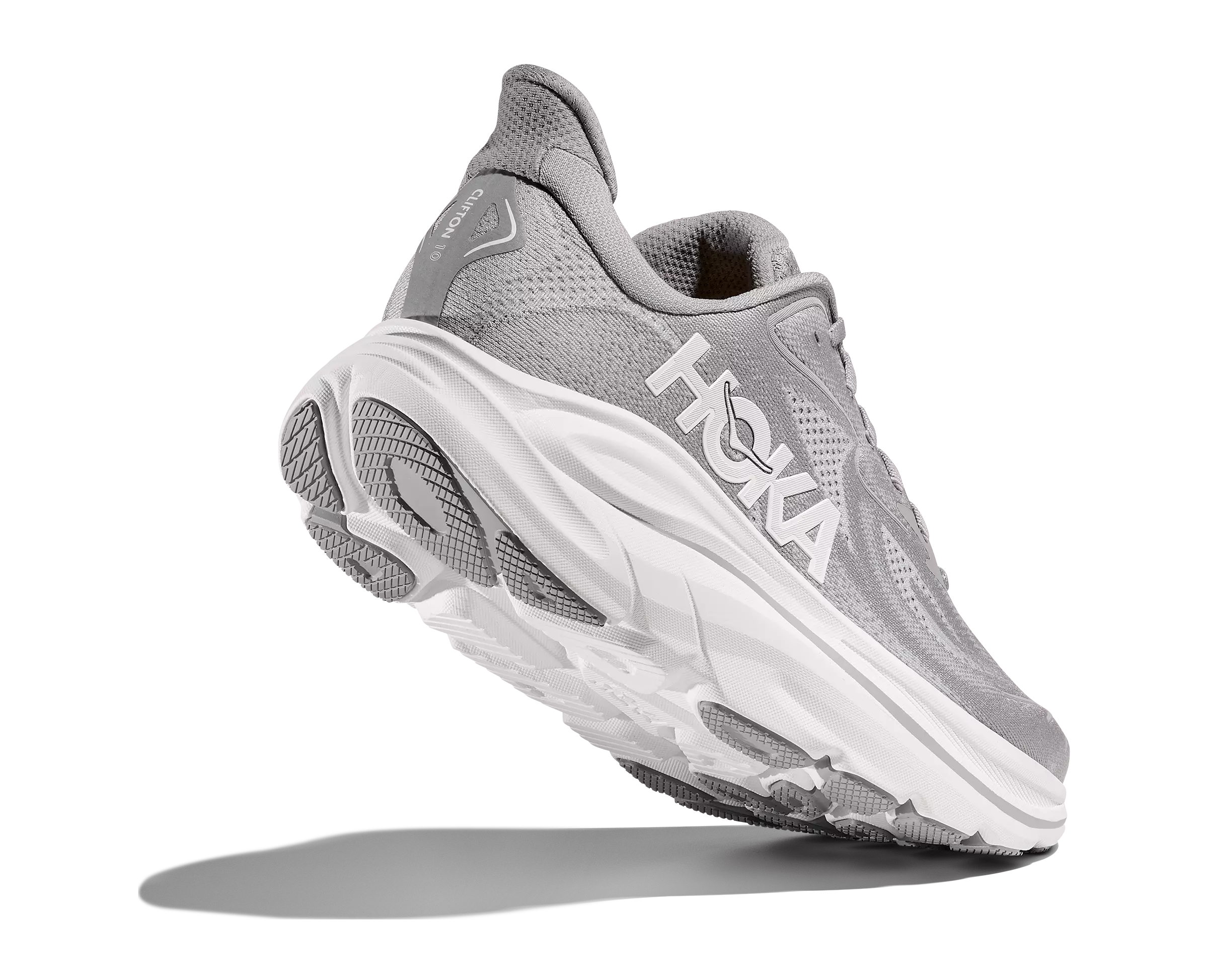 Hoka Clifton 10 "Stellar Grey/Stardust" Men's Running Shoe - GREY/WHITE