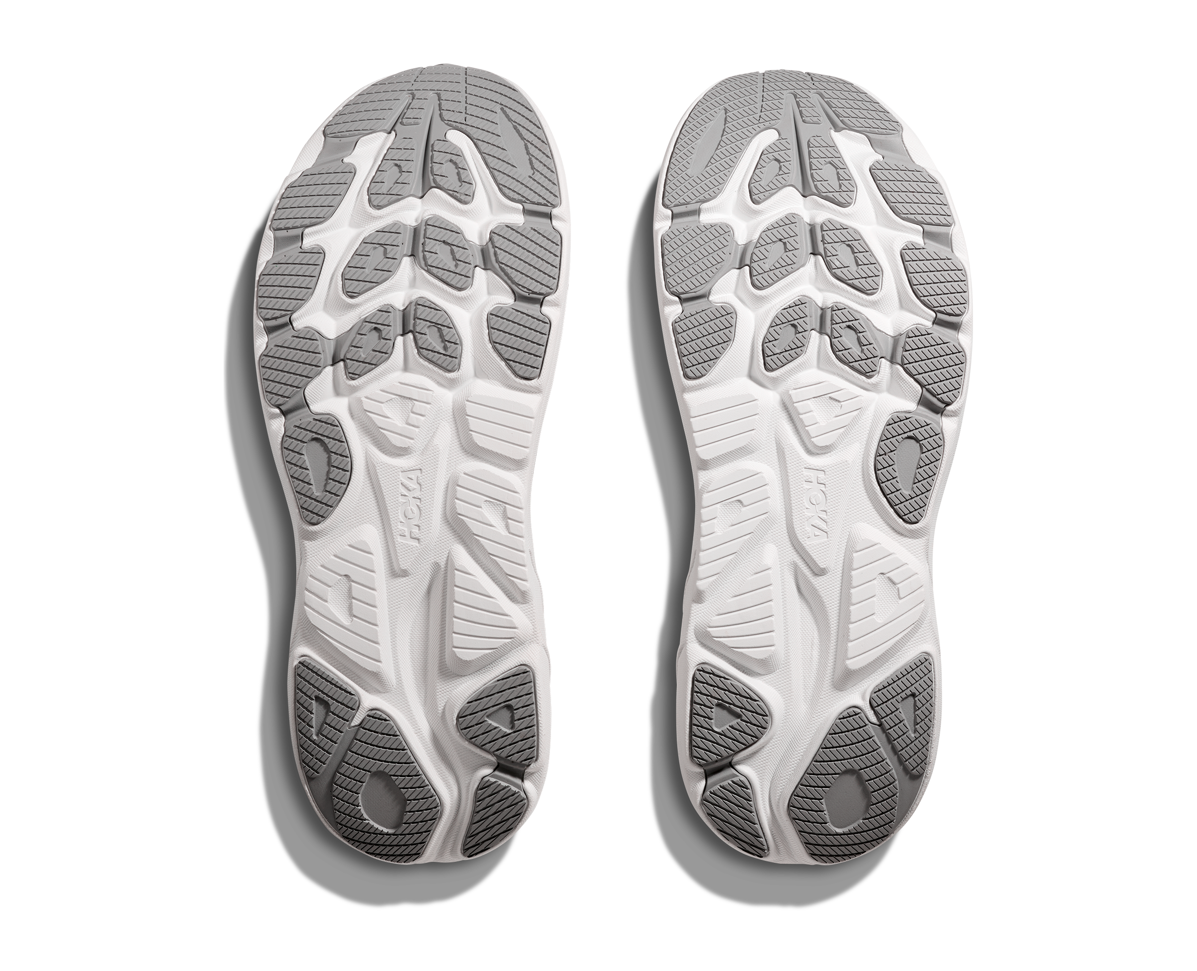 Hoka Clifton 10 "Stellar Grey/Stardust" Men's Running Shoe - GREY/WHITE Thumbnail View 8