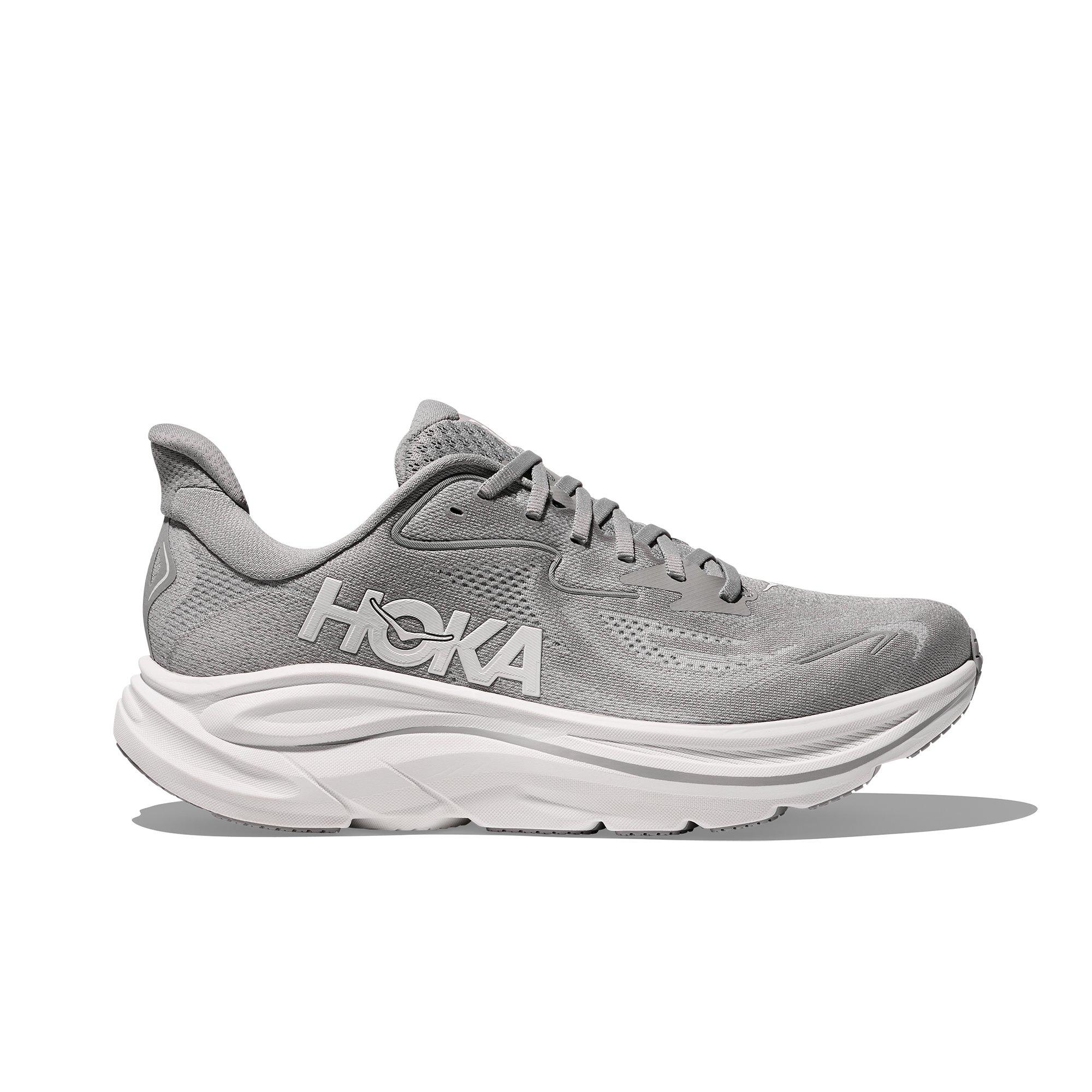 Hoka Clifton 10 "Stellar Grey/Stardust" Men's Running Shoe - GREY/WHITE Thumbnail View 1