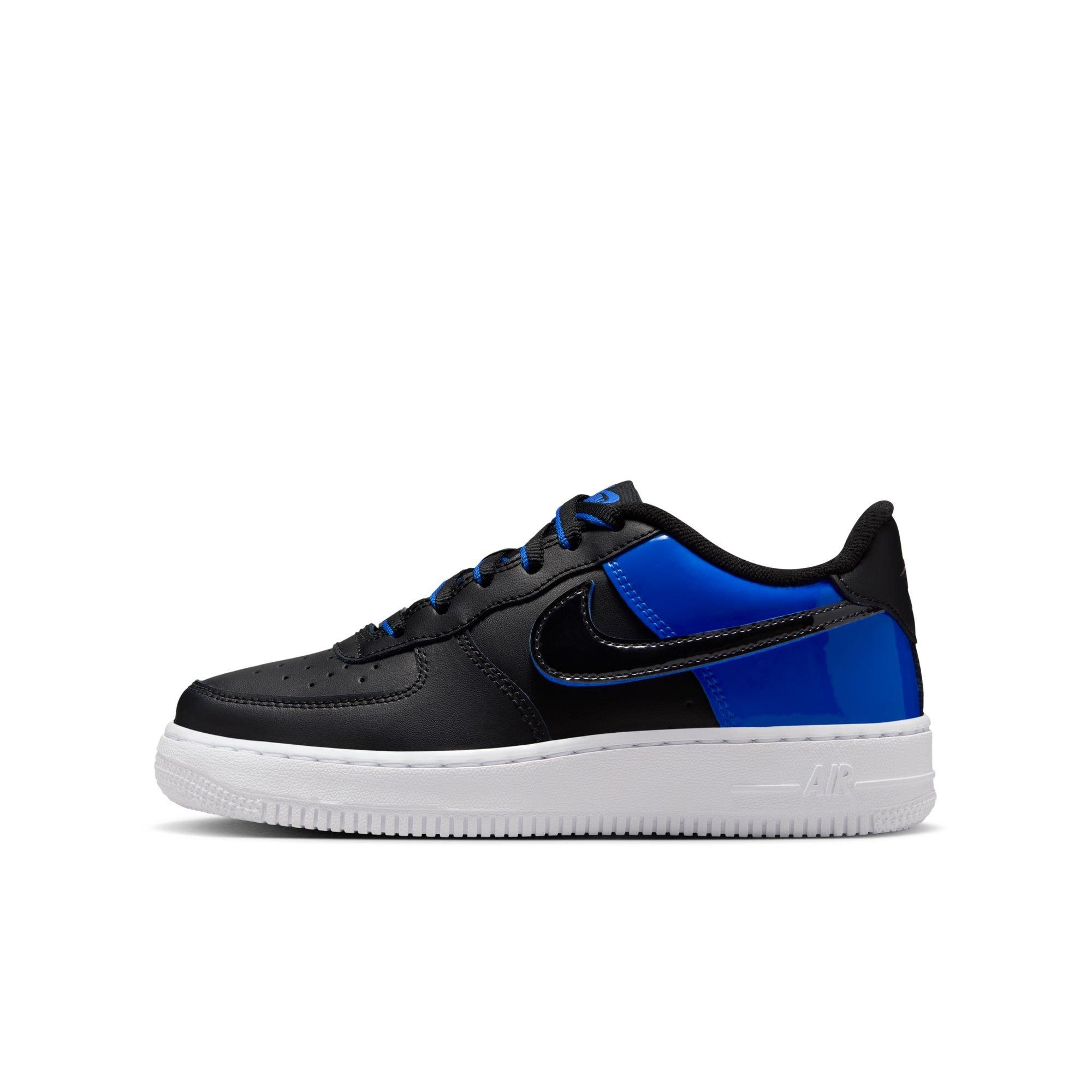 Nike Air Force 1 Low Grade School Boys' "Black/Racer Blue/White" Shoe