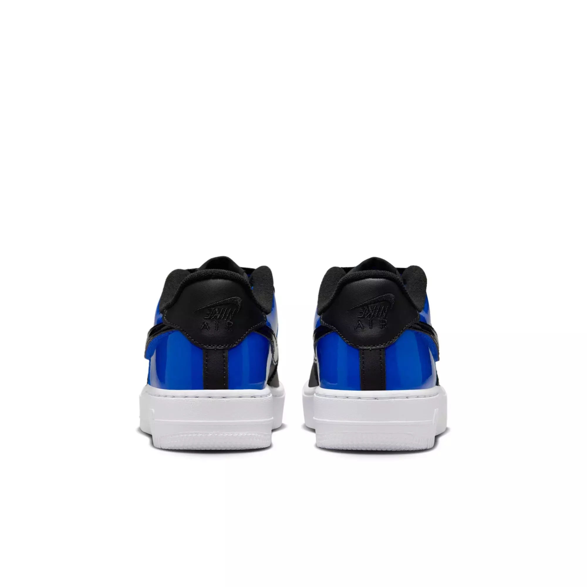 Nike Air Force 1 Low "Black/Racer Blue/White" Grade School Boys' Shoe - BLUE/BLACK
