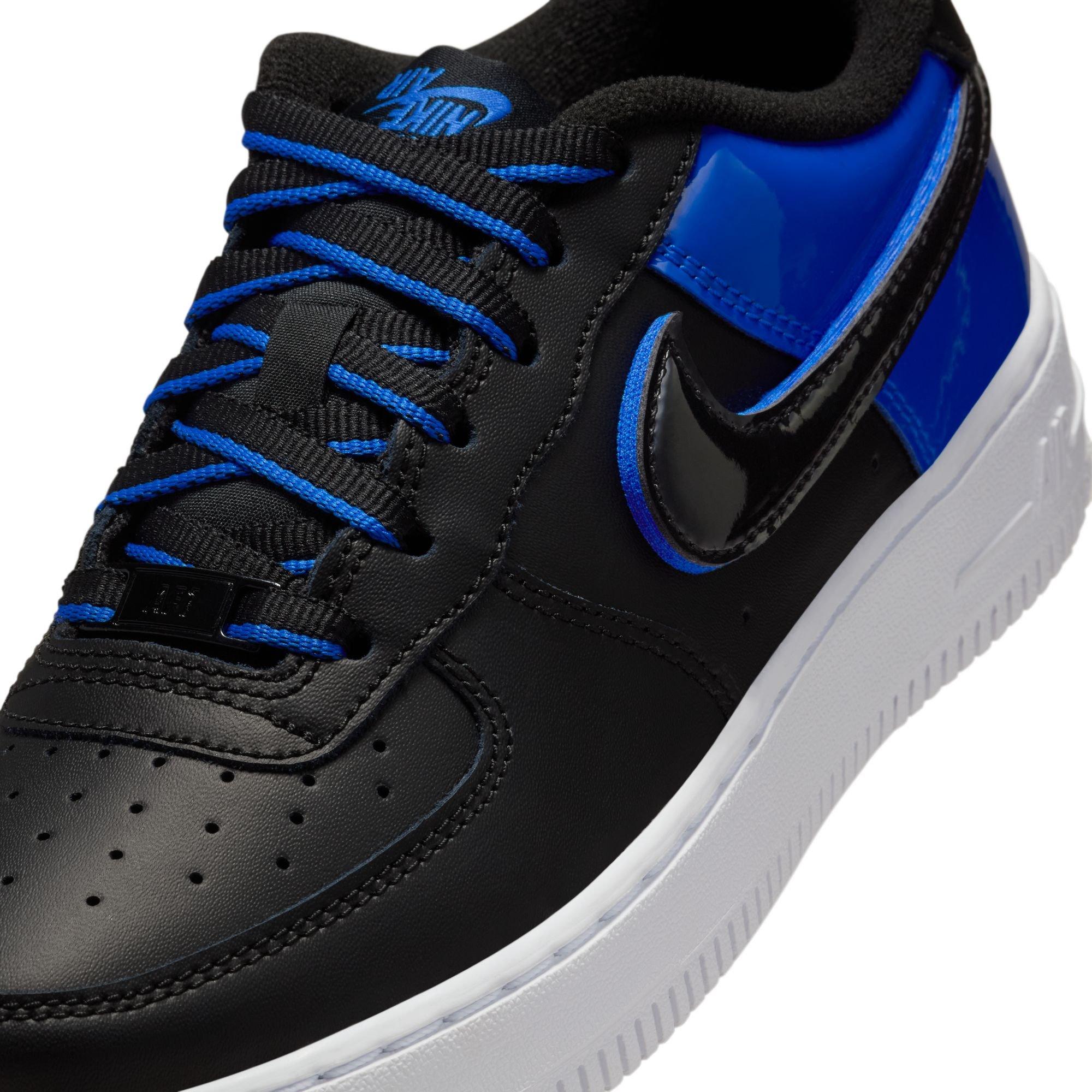 Nike Air Force 1 Low Grade School Boys' "Black/Racer Blue/White" Shoe