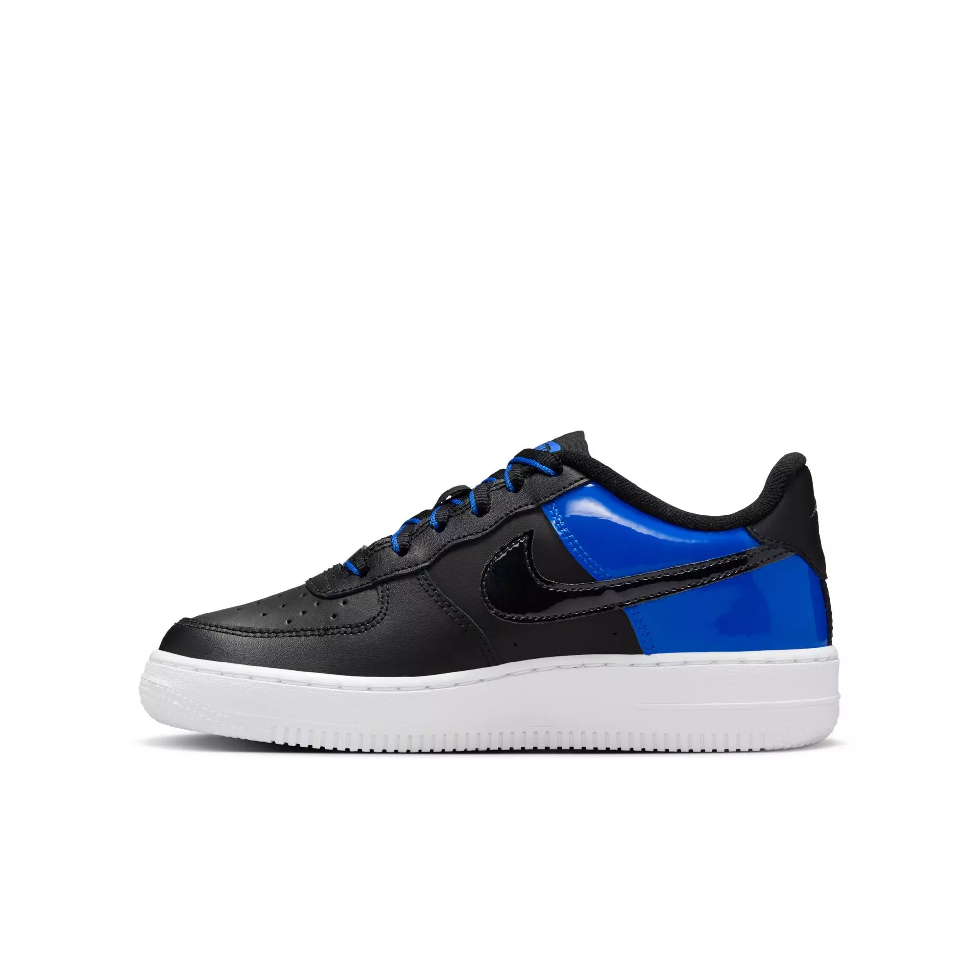 Nike Air Force 1 Low "Black/Racer Blue/White" Preschool Boys' Shoe - BLUE/BLACK