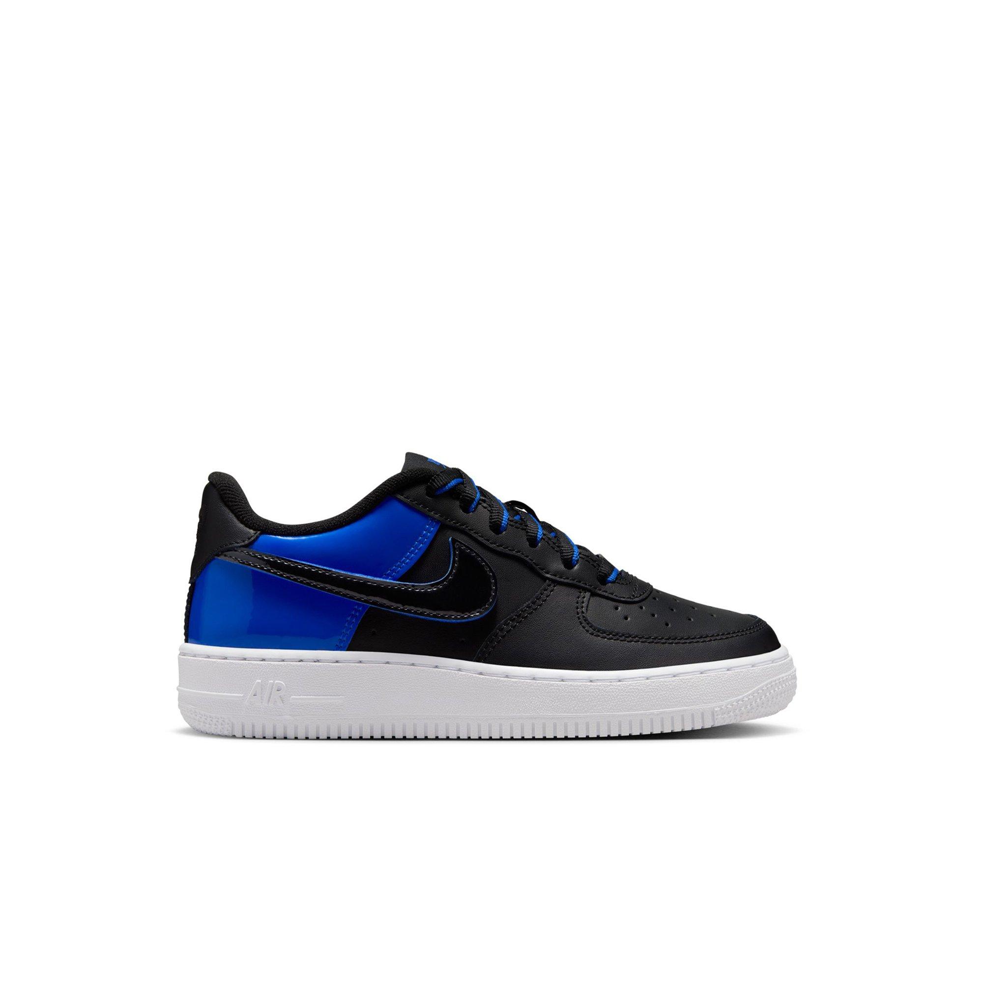 Nike Air Force 1 Low "Black/Racer Blue/White" Preschool Boys' Shoe - BLUE/BLACK