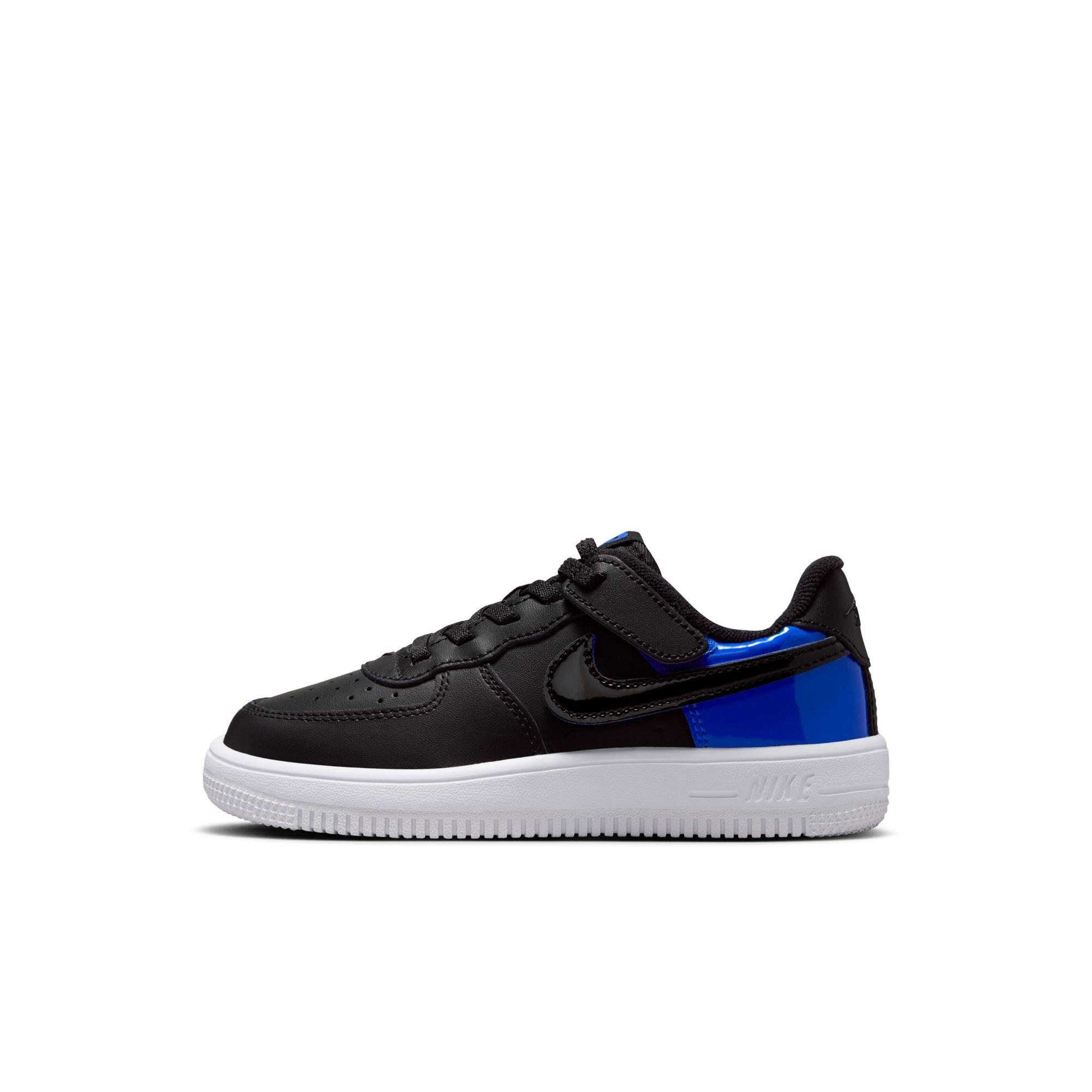 Nike Air Force 1 Low EasyOn Toddler Boys' "Black/Racer Blue/White" Shoe