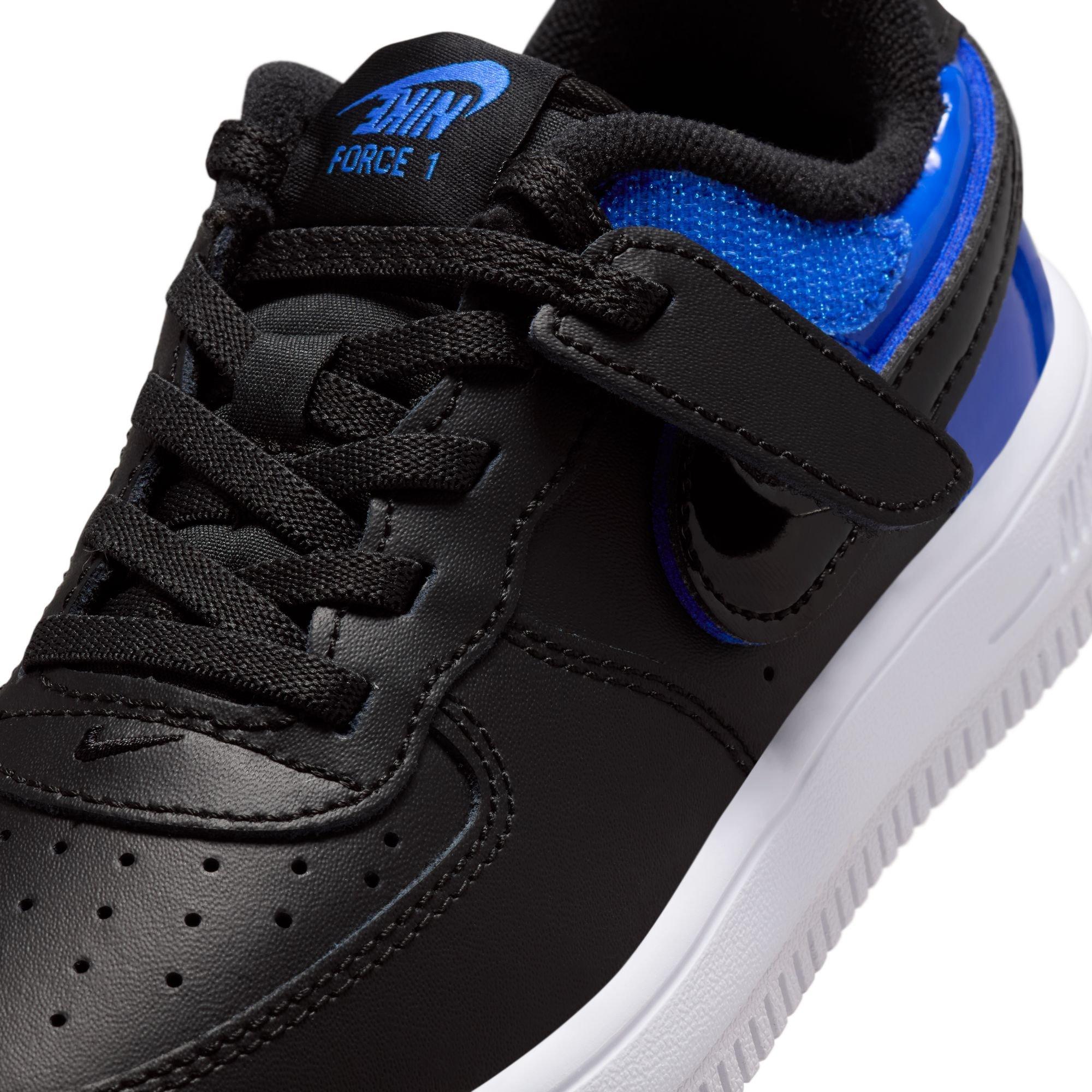 Nike Air Force 1 Low EasyOn Toddler Boys' "Black/Racer Blue/White" Shoe
