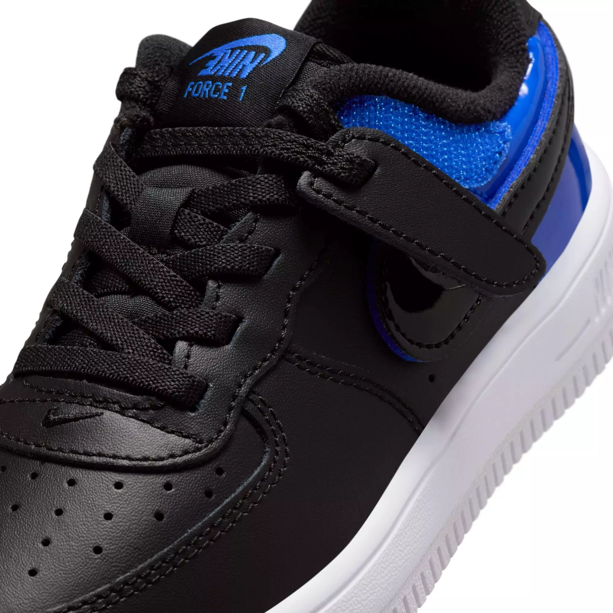 Nike Air Force 1 Low EasyOn "Black/Racer Blue/White" Preschool Boys' Shoe - BLUE/BLACK