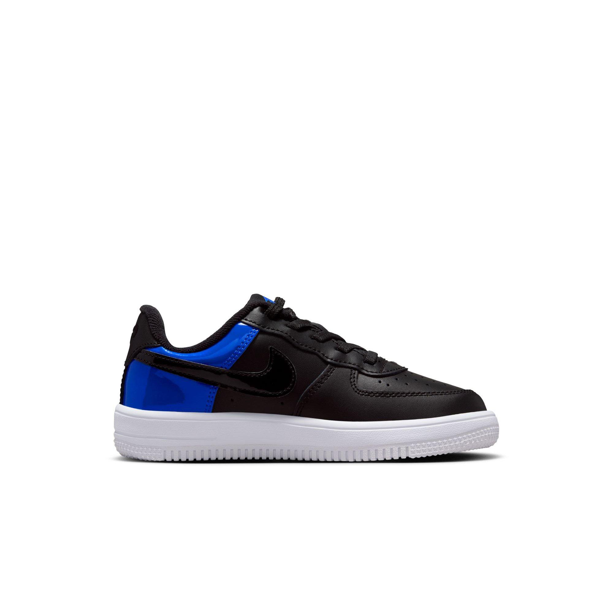 Nike Air Force 1 Low EasyOn Preschool Boys' "Black/Racer Blue/White" Shoe