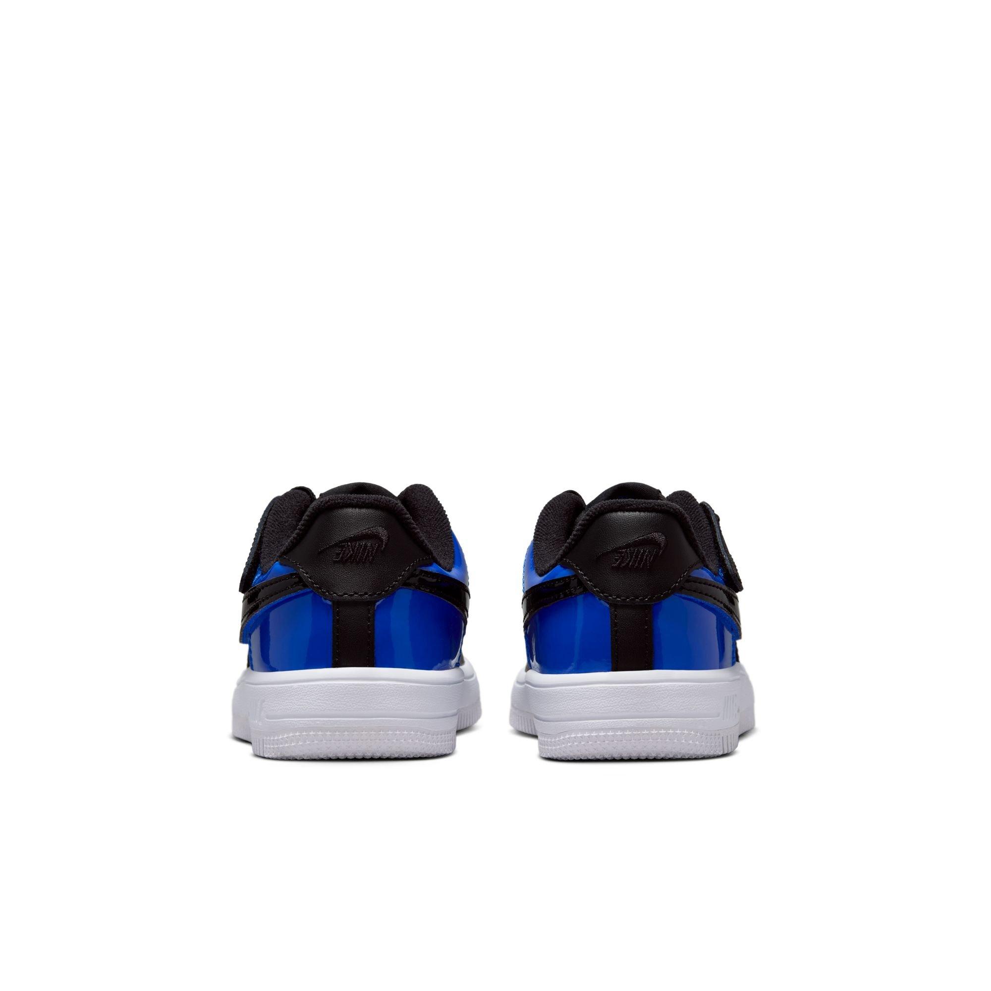 Nike Air Force 1 Low EasyOn "Black/Racer Blue" Toddler Boys' Shoe - BLUE/BLACK Thumbnail View 4