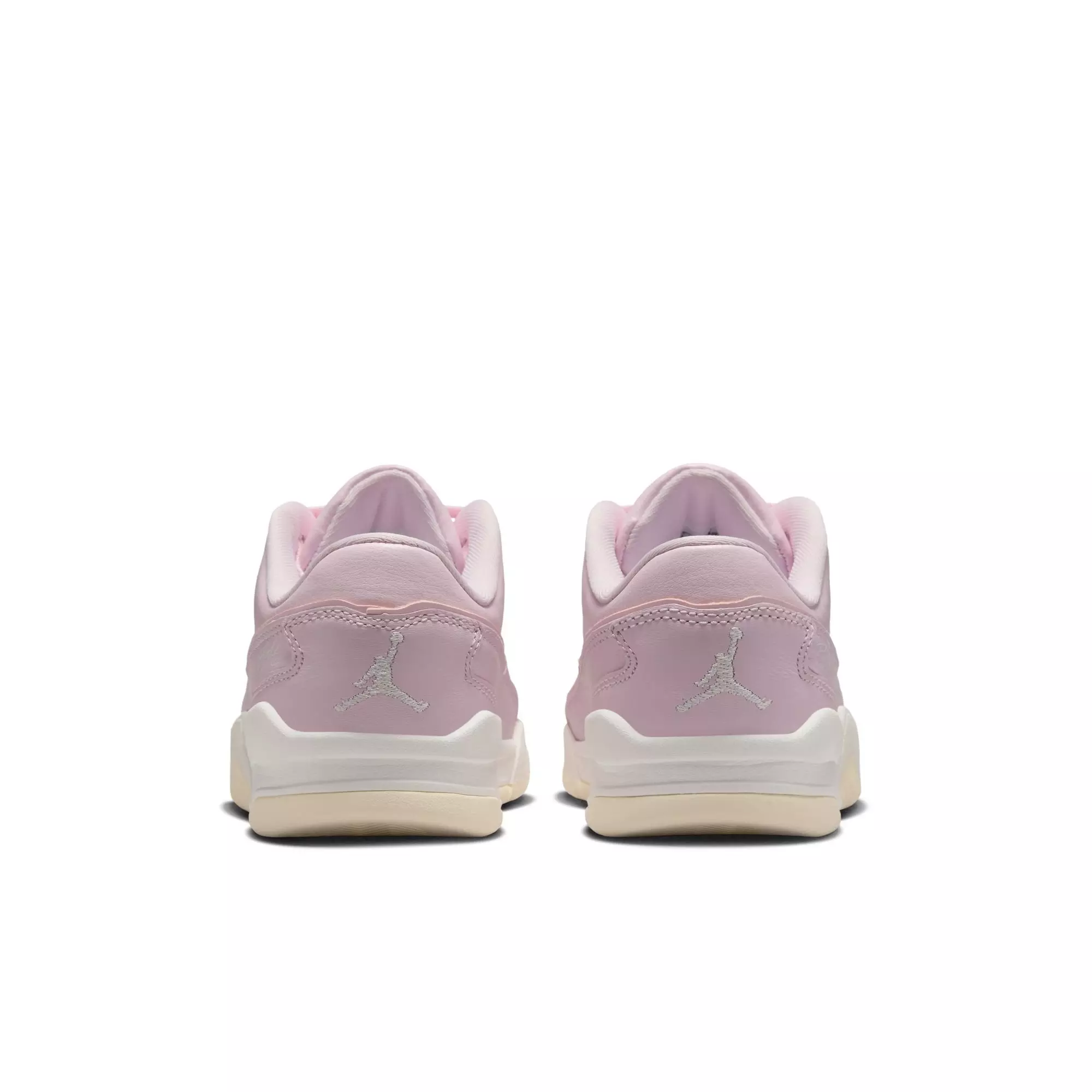 Jordan Flight Court "Pink Foam/Sail/Muslin" Grade School Girls' Shoe - PINK/WHITE