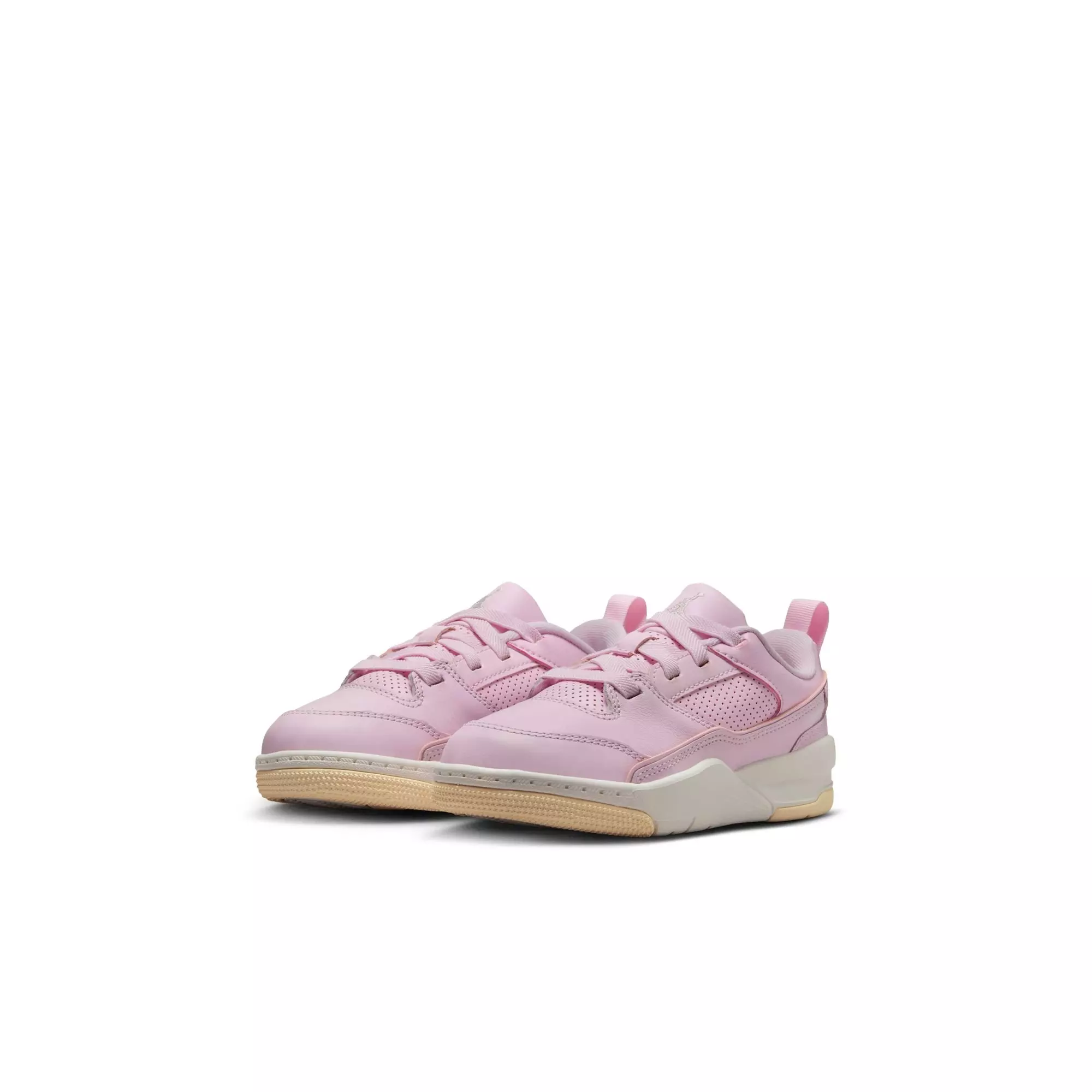 Jordan Flight Court "Pink Foam/Sail/Muslin" Preschool Girls' Shoe - PINK/WHITE