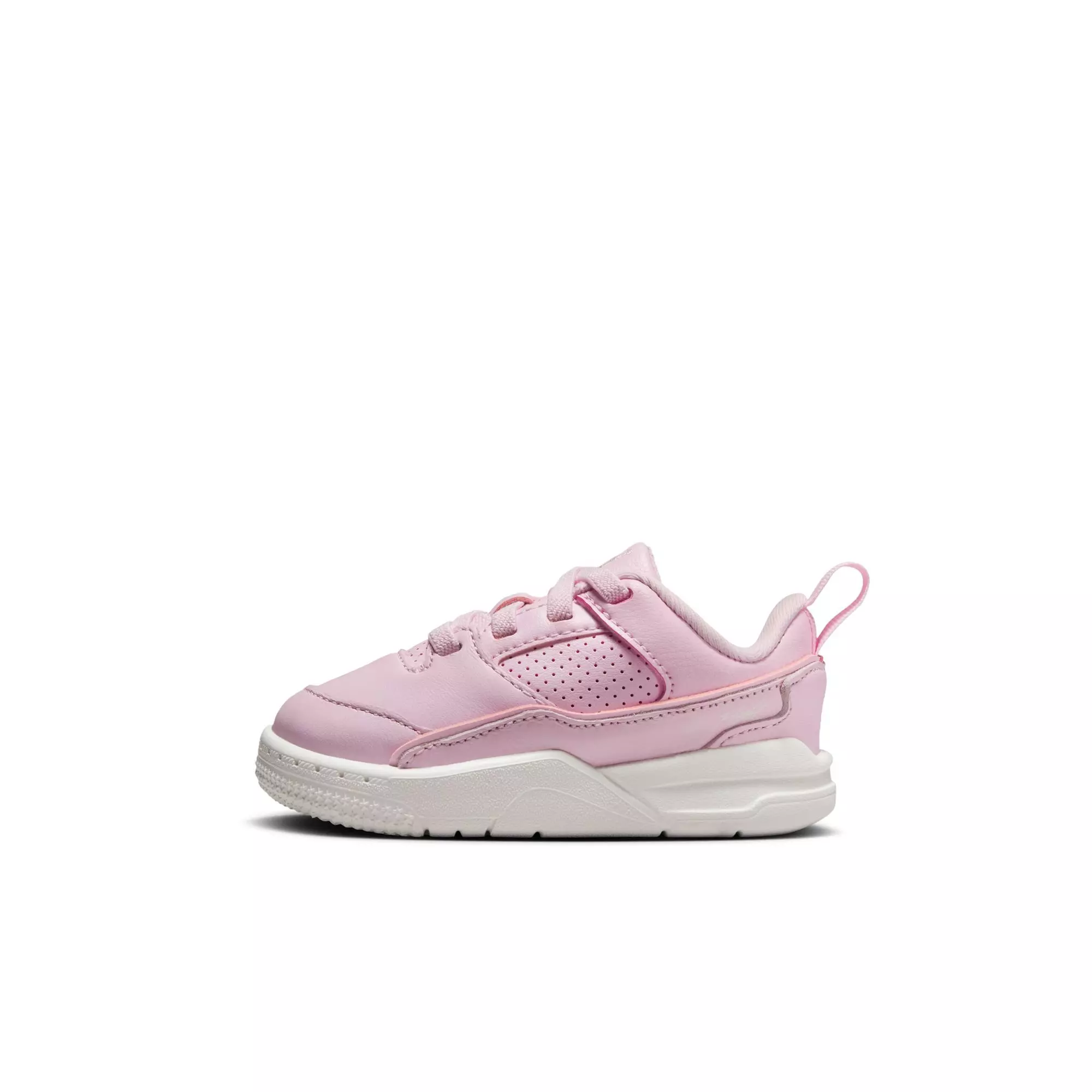 Jordan Flight Court "Pink Foam/Sail/Muslin" Toddler Girls' Shoe - PINK/WHITE