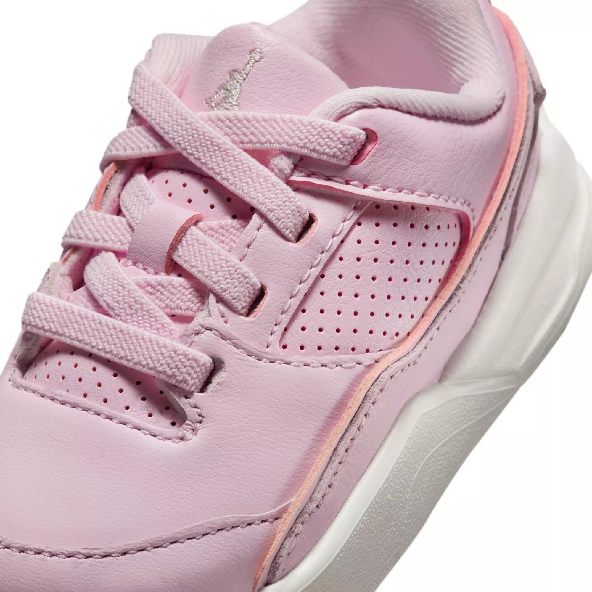 Jordan Flight Court "Pink Foam/Sail/Muslin" Toddler Girls' Shoe - PINK/WHITE