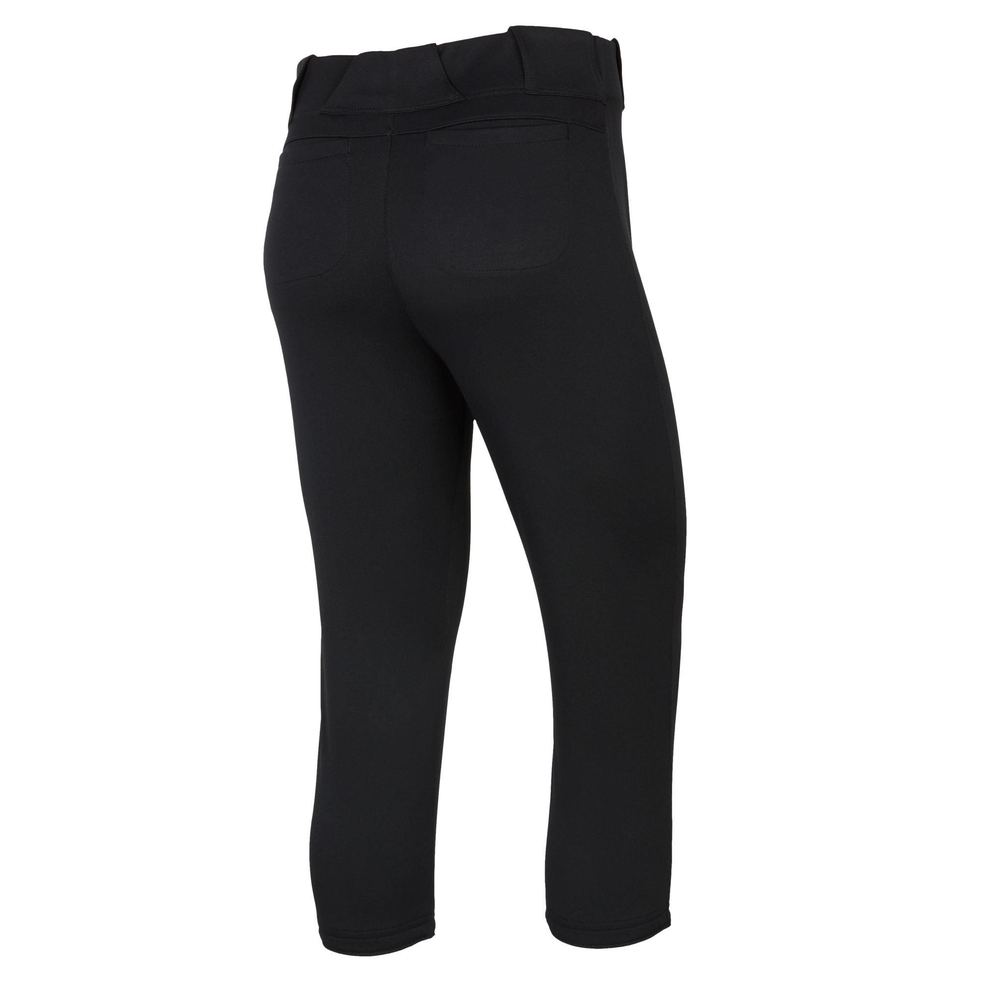 Nike Women's Vapor Select 2 Softball Pants - Black - BLACK Thumbnail View 2