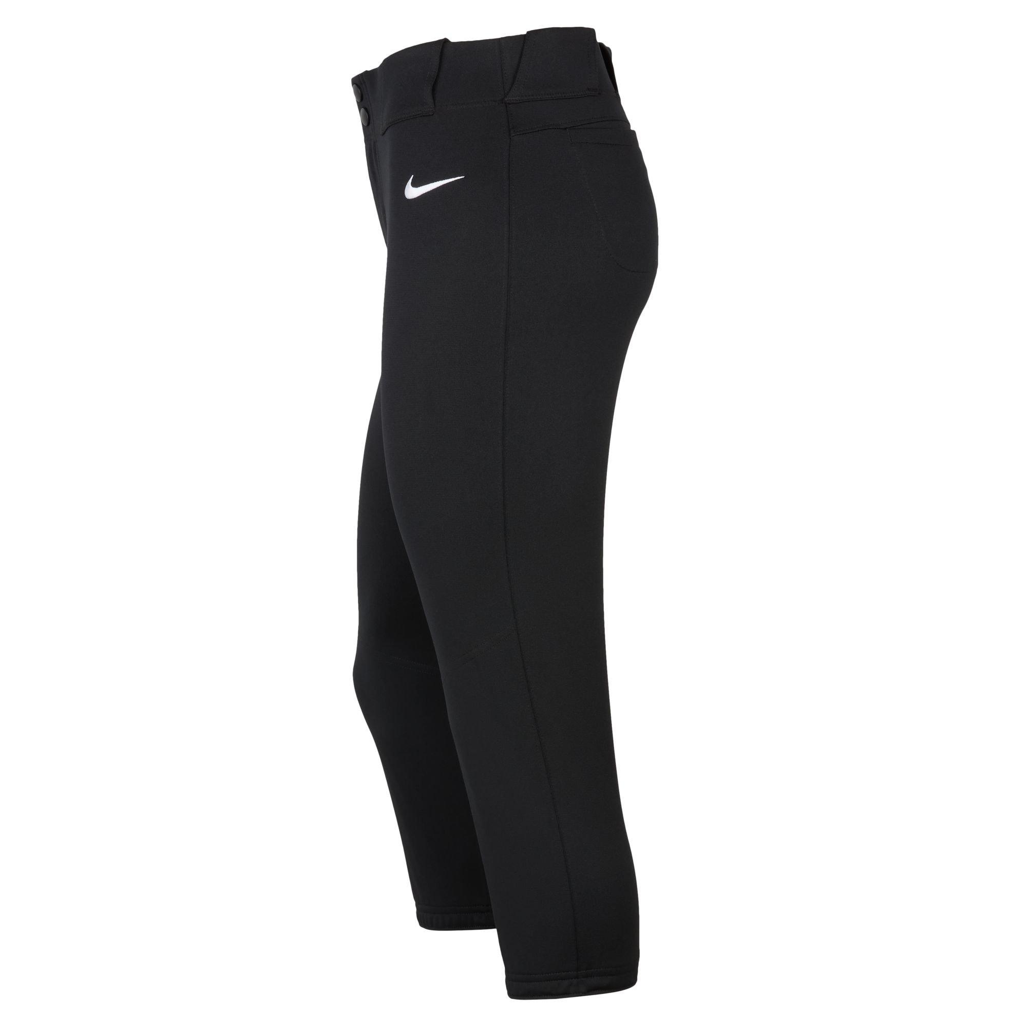 Nike Women's Vapor Select 2 Softball Pants - Black - BLACK Thumbnail View 3
