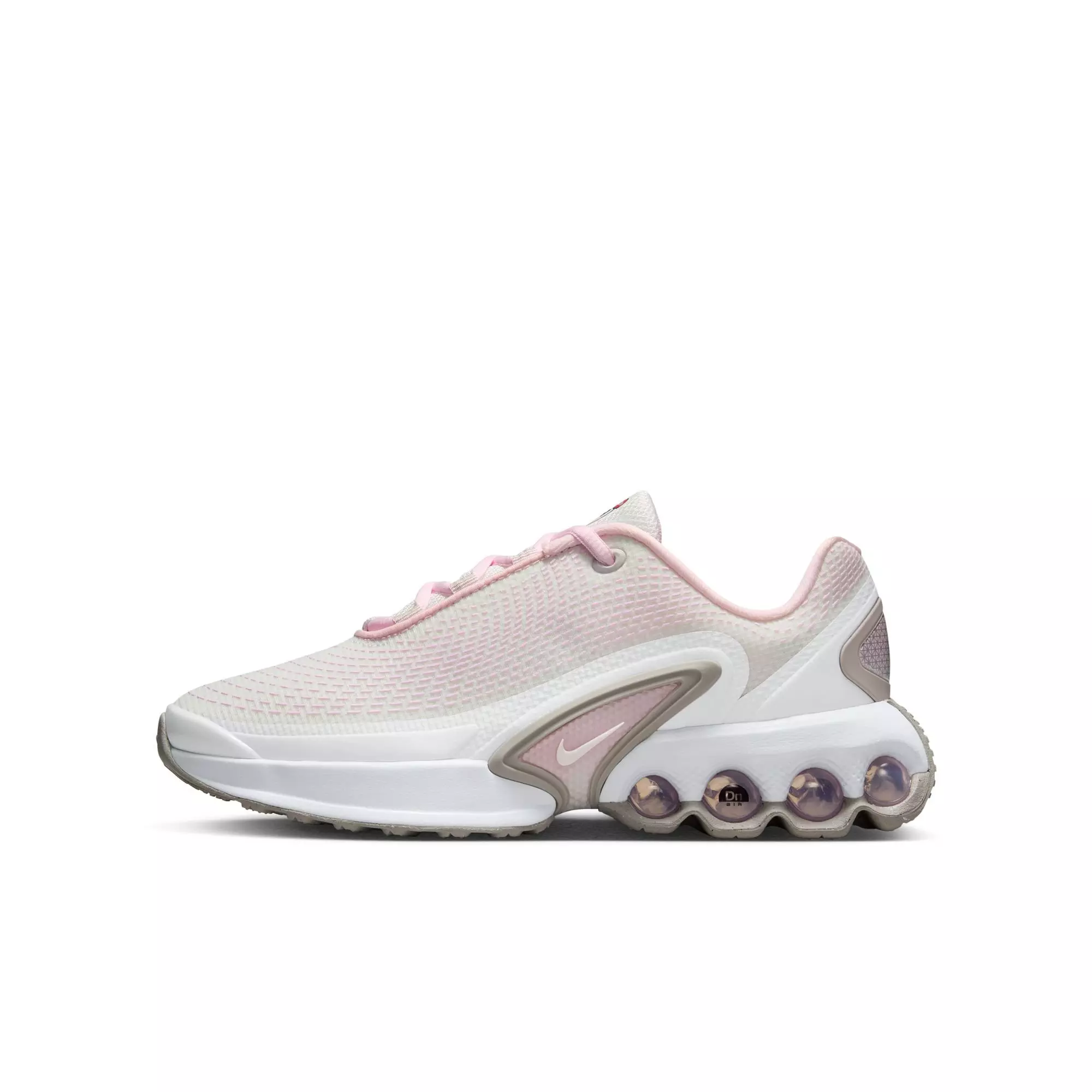 Nike Air Max Dn "Pink Foam/Summit White/College Grey" Grade School Girls' Shoe - PINK/WHITE
