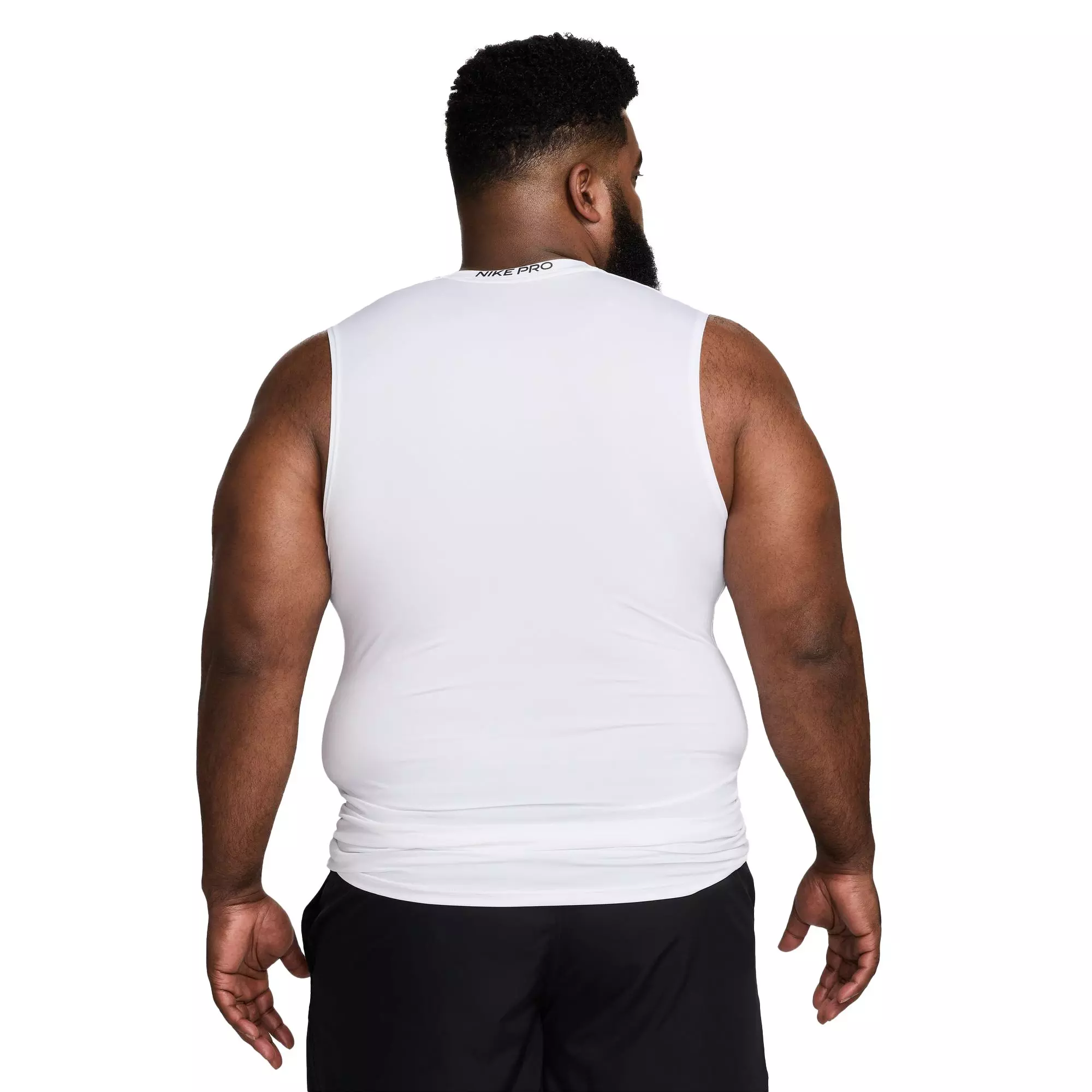 Nike Men's Pro Dri-FIT Slim Sleeveless Top - WHITE