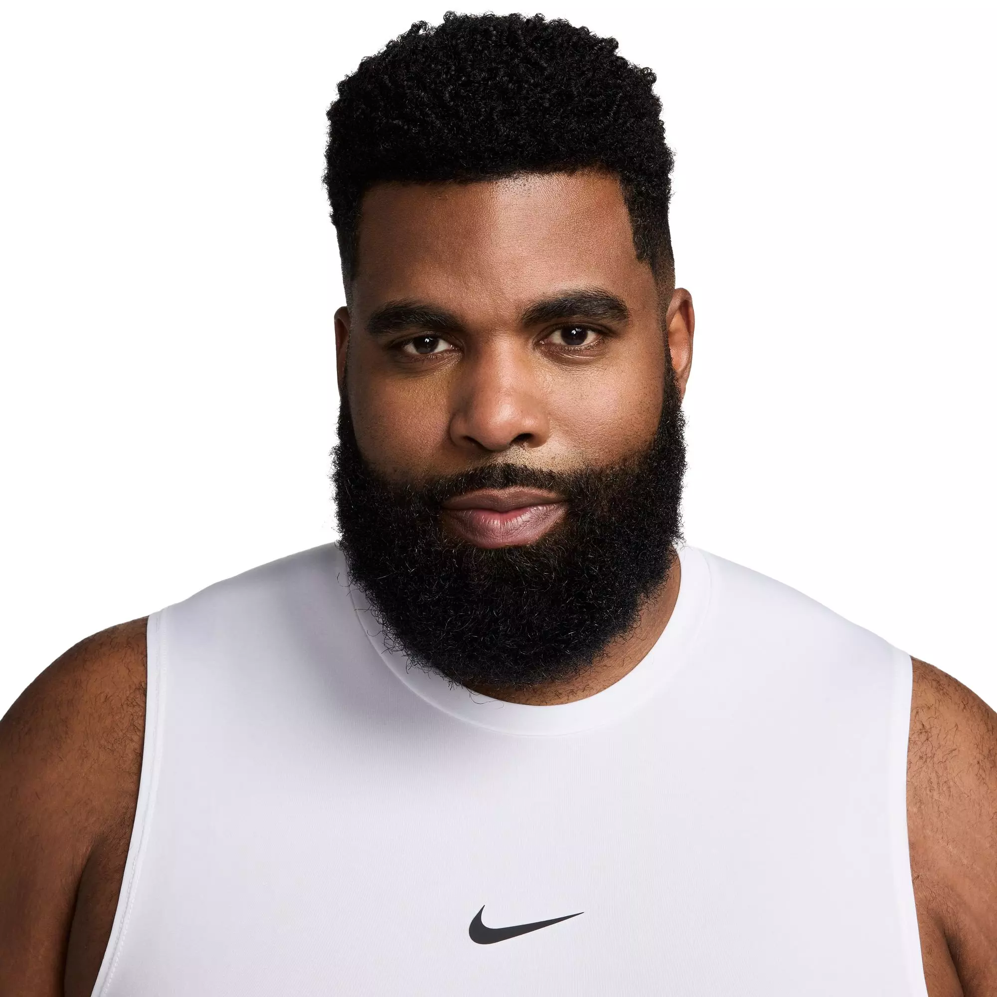 Nike Men's Pro Dri-FIT Slim Sleeveless Top - WHITE