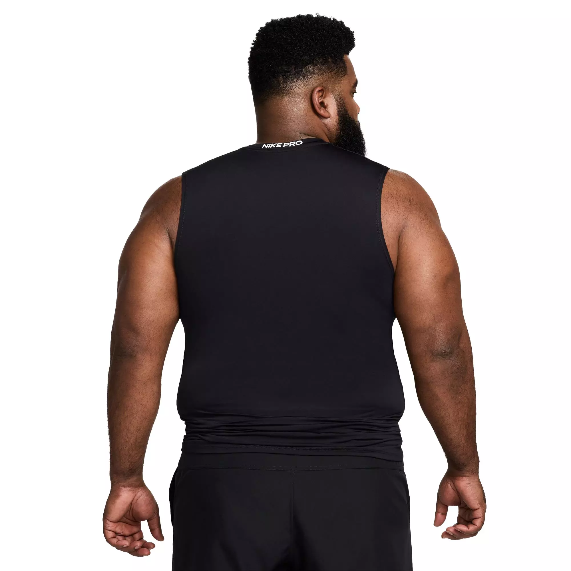 Nike Men's Pro Dri-FIT Slim Sleeveless Top - Black - BLACK