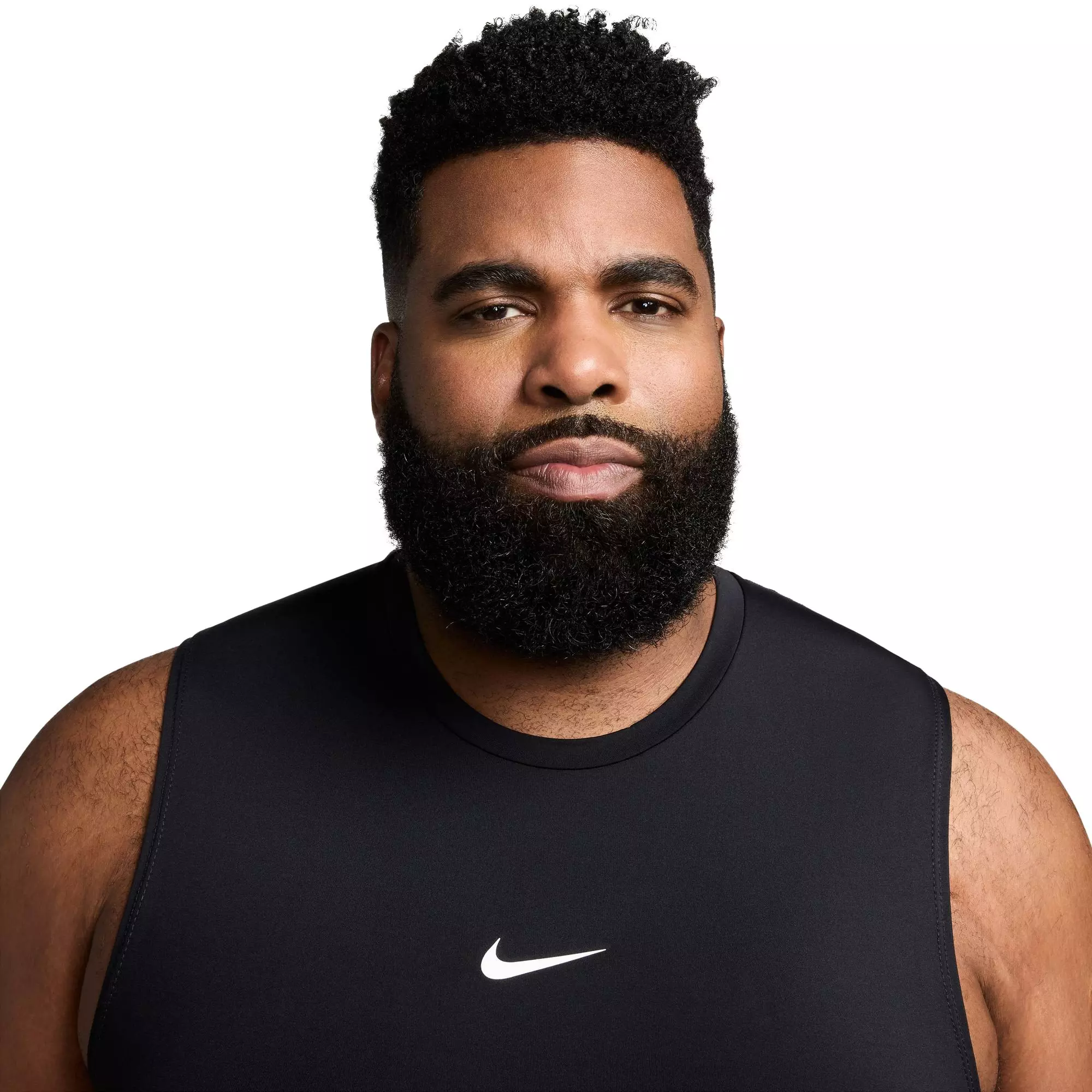 Nike Men's Pro Dri-FIT Slim Sleeveless Top-Black - BLACK