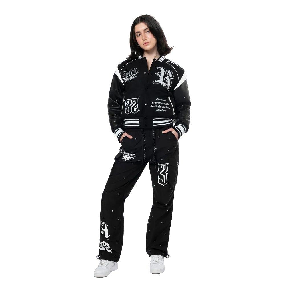 Smoke Rise Women's Rhinestone Girlfriend Jacket - Black - BLACK Thumbnail View 5