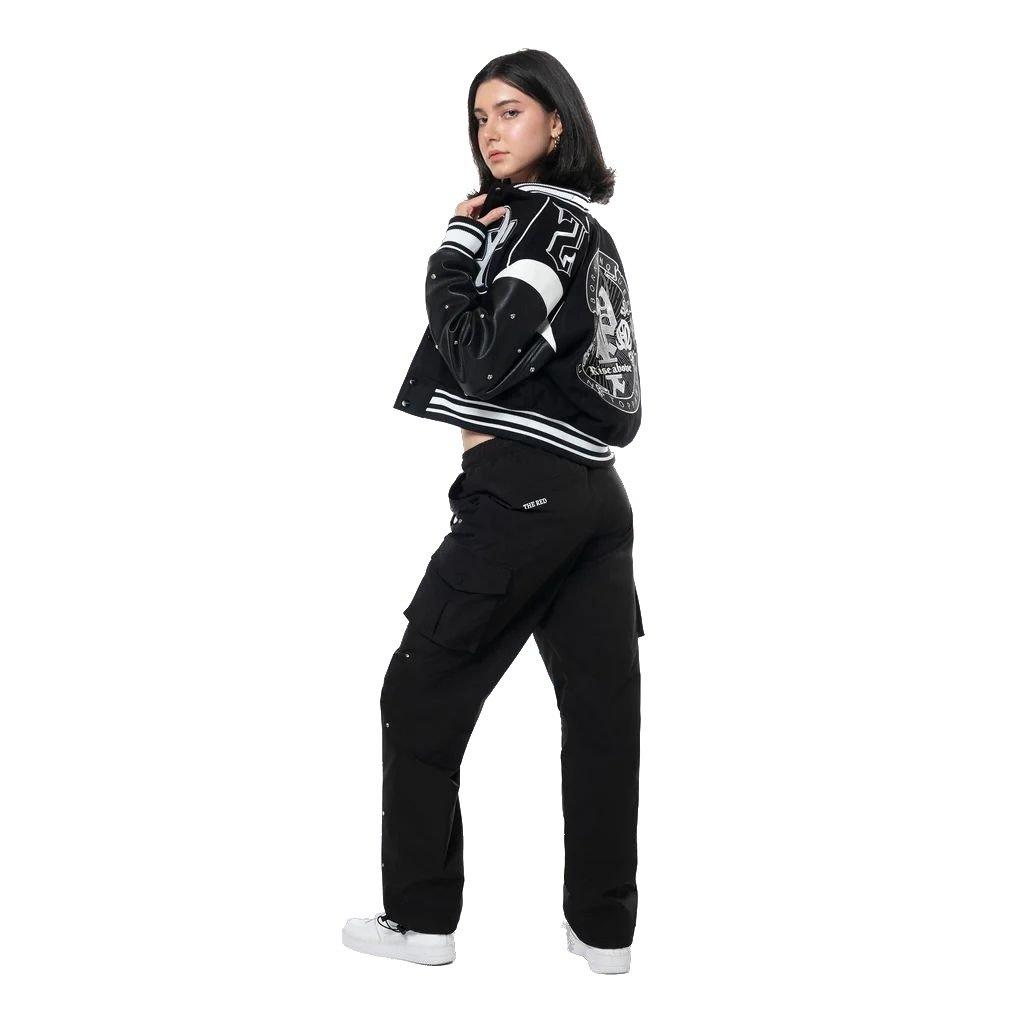 Smoke Rise Women's Rhinestone Girlfriend Jacket - Black - BLACK Thumbnail View 6