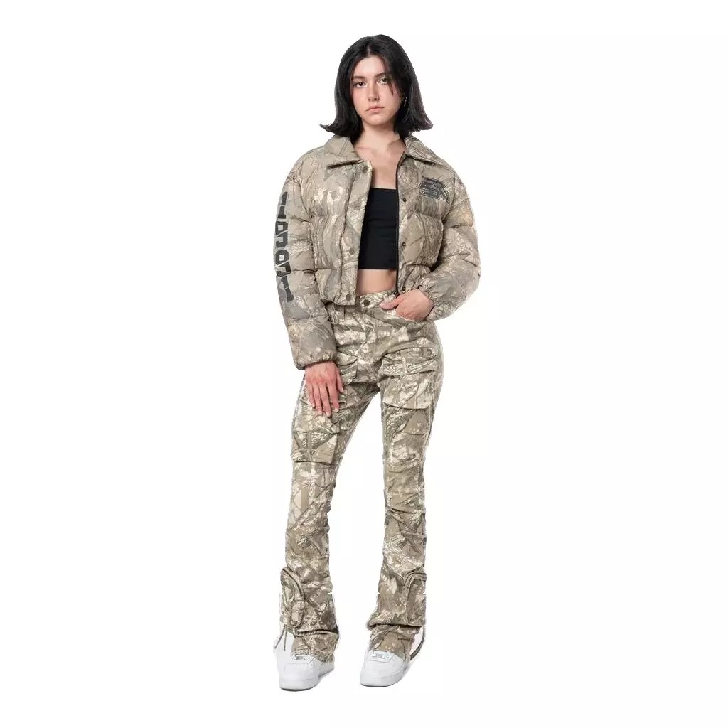 Smoke Rise Women's Camo Bubble Jacket - CAMOUFLAGE