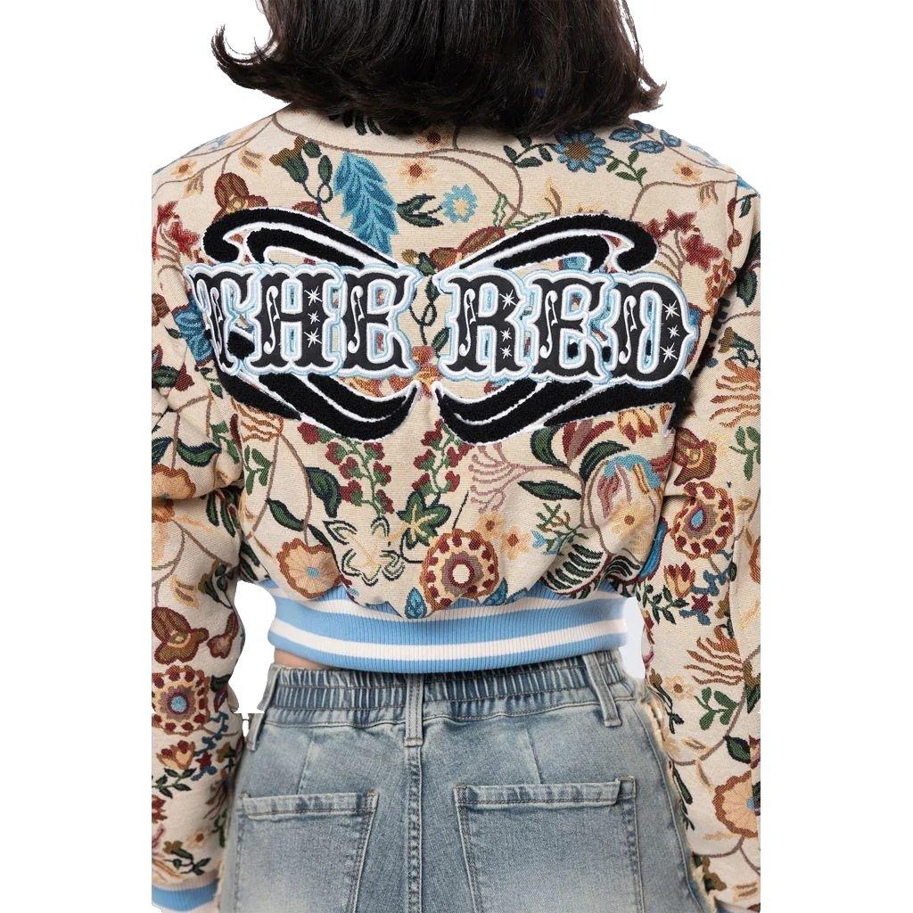 Smoke Rise Women's Tapestry Cropped Jacket - Botanical - MULTI-COLOR Thumbnail View 2