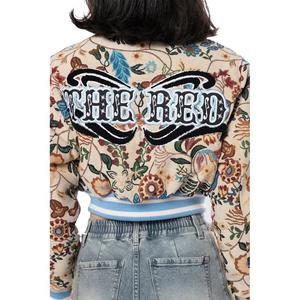 Smoke Rise Women's Tapestry Cropped Jacket - Botanical