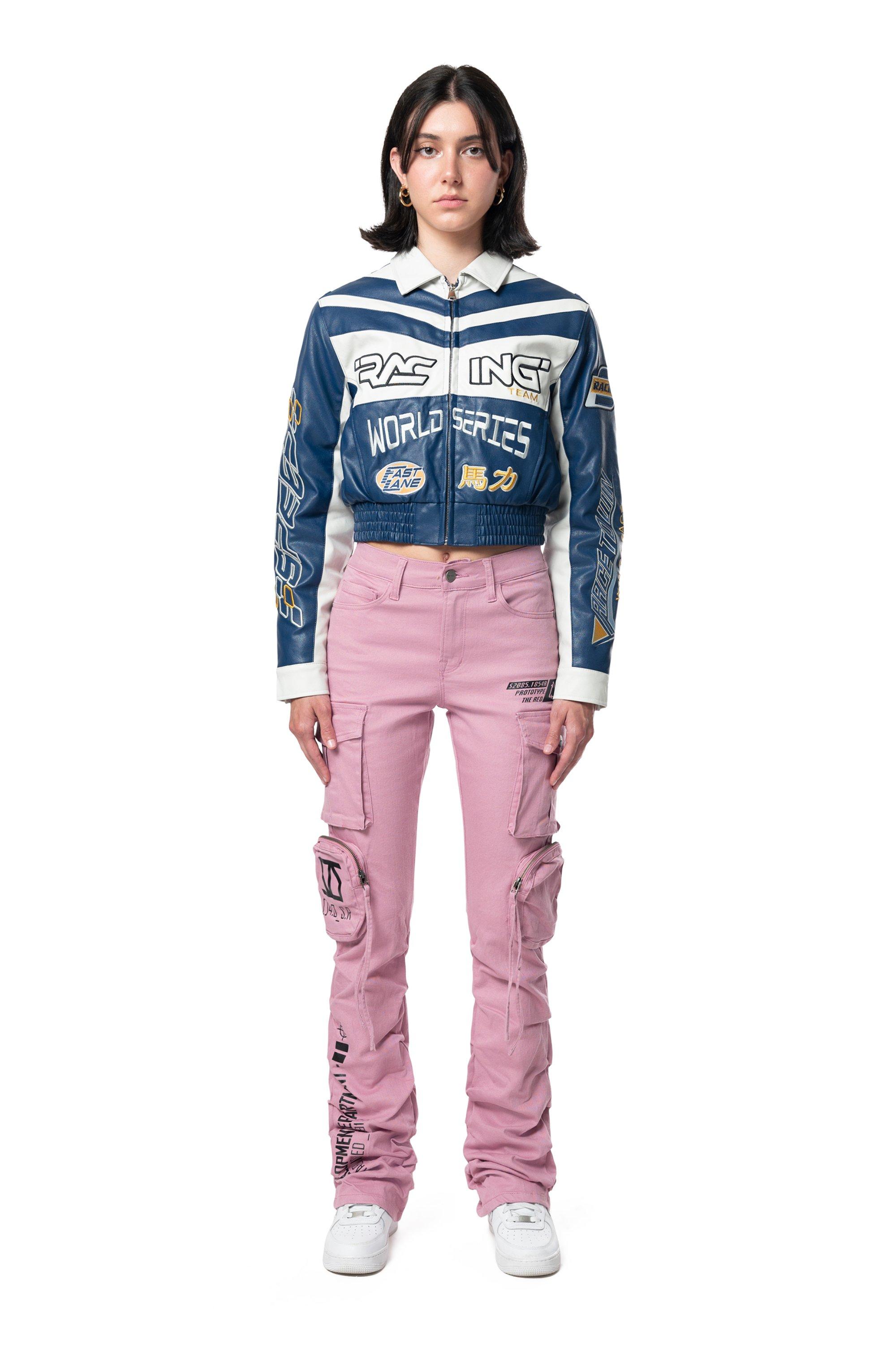 Smoke Rise Women's Twill High Rise Stacked Pants - Orchid - PINK Thumbnail View 1