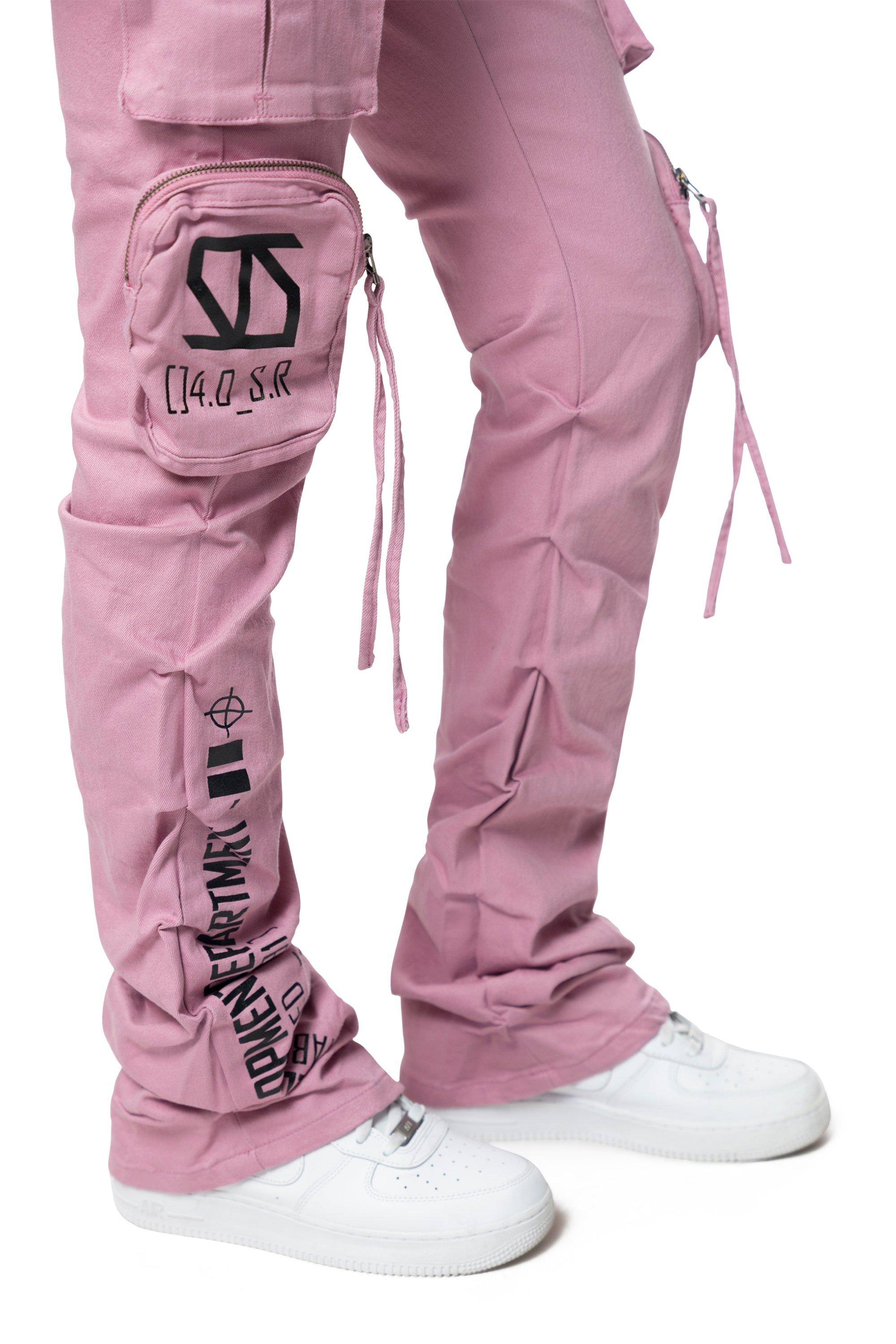 Smoke Rise Women's Twill High Rise Stacked Pants - Orchid - PINK Thumbnail View 3