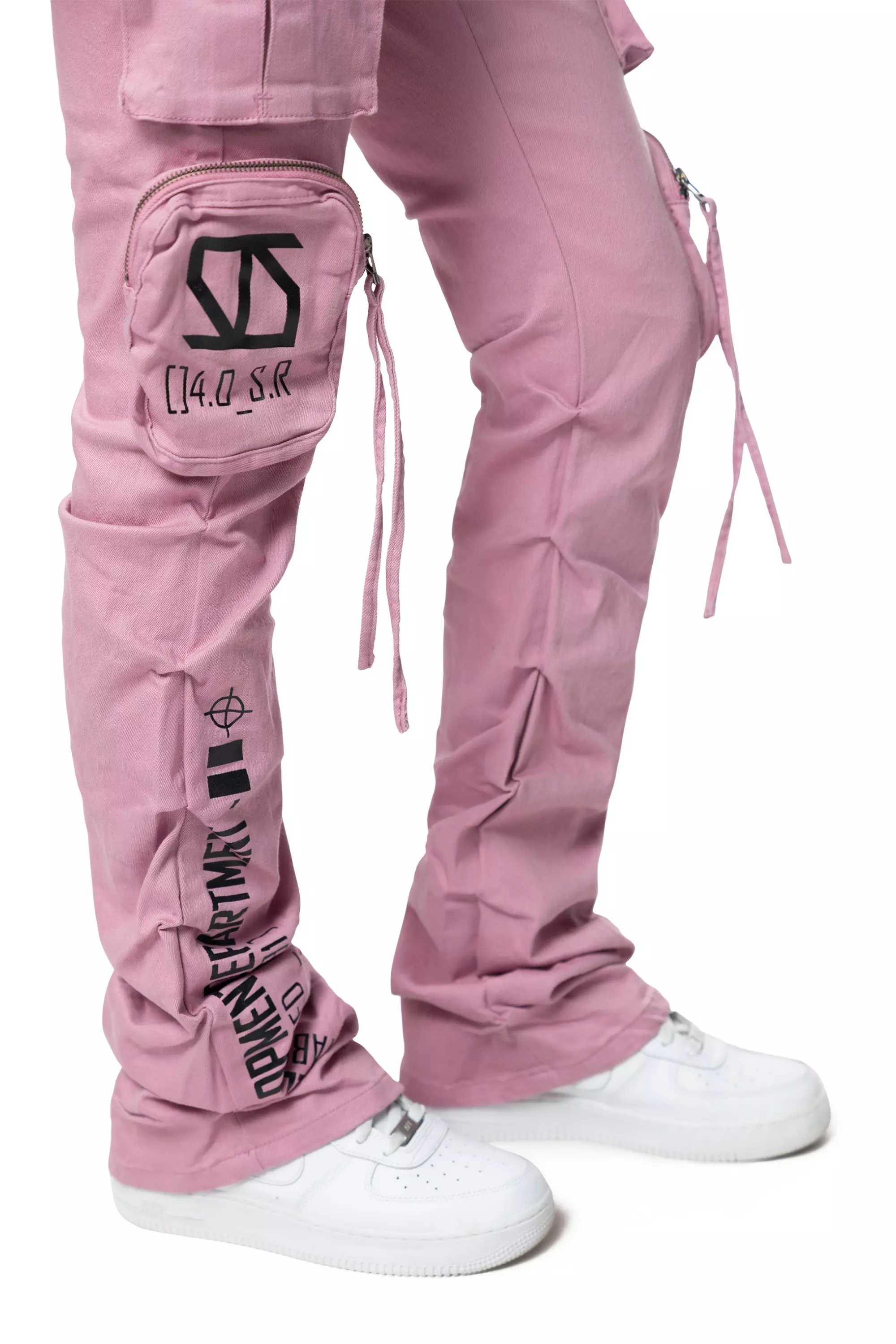 Smoke Rise Women's Twill High Rise Stacked Pants - Orchid - PINK