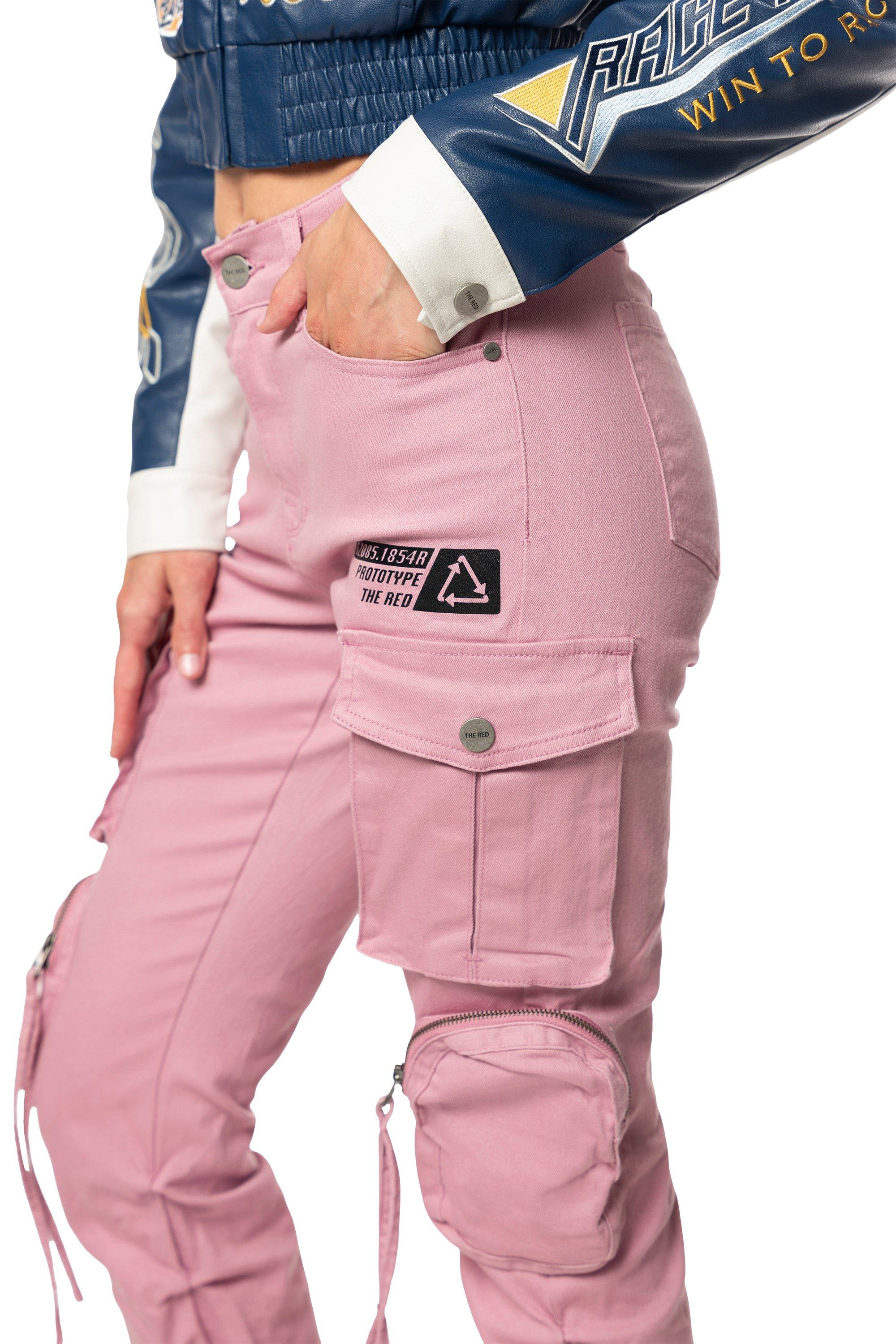 Smoke Rise Women's Twill High Rise Stacked Pants - Orchid - PINK Thumbnail View 5