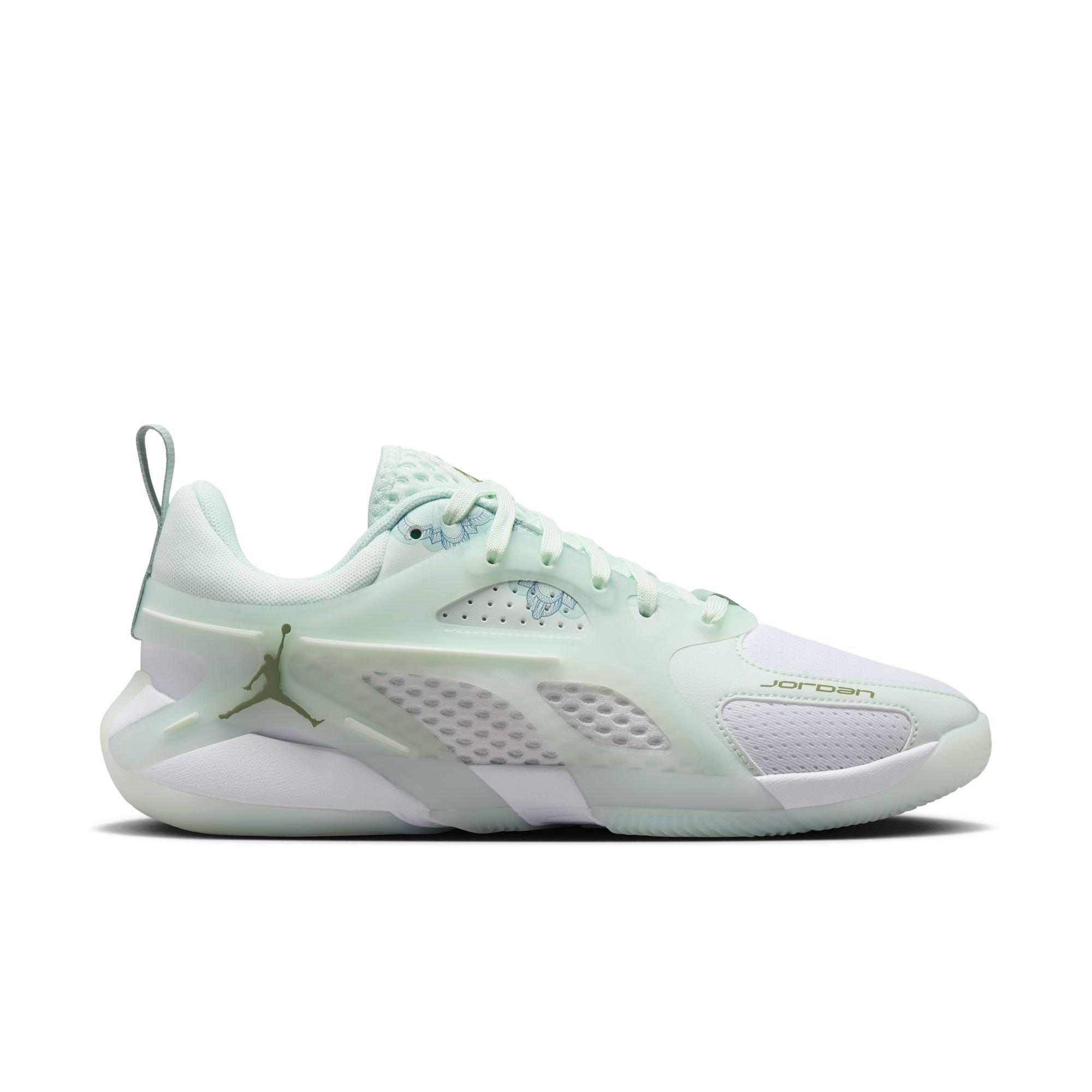 Jordan Heir "Abundance" Women's Shoe - WHITE/OIL GREEN/SEAFOAM Thumbnail View 1