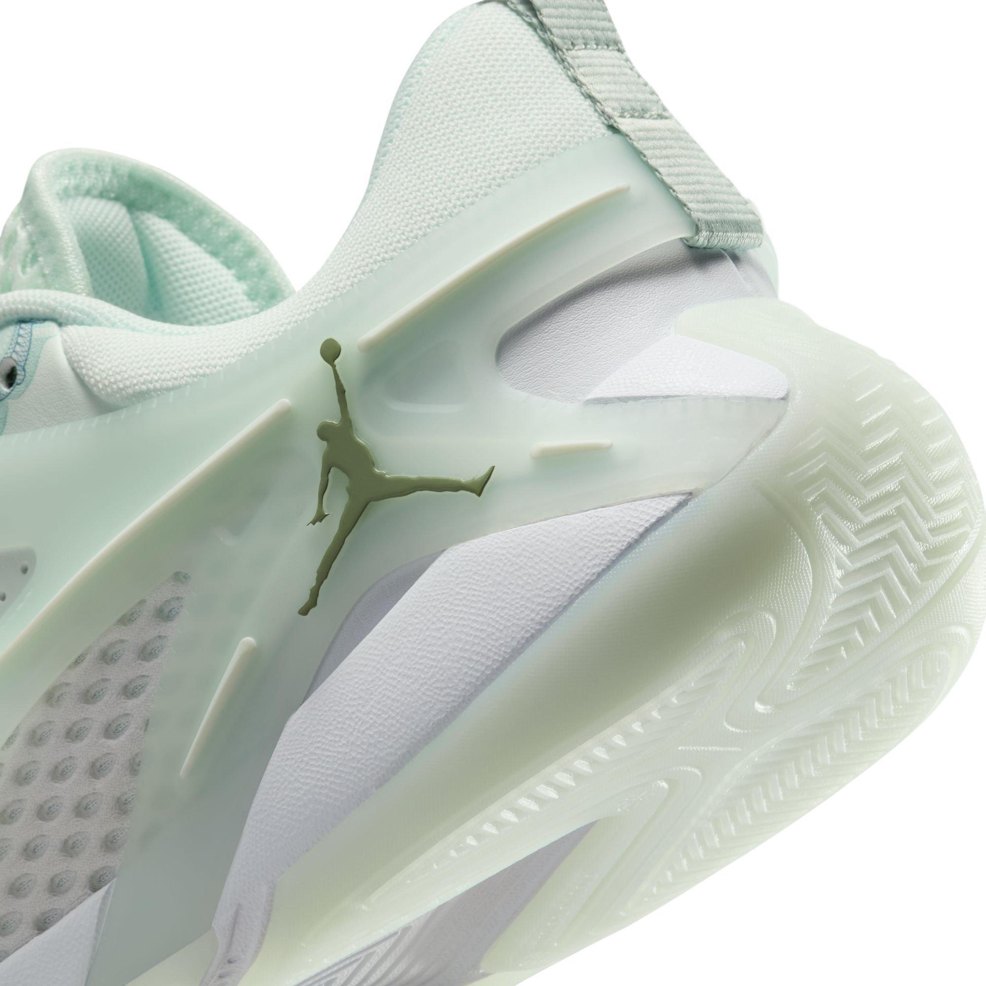 Jordan Heir "Abundance" Women's Shoe - WHITE/OIL GREEN/SEAFOAM Thumbnail View 5