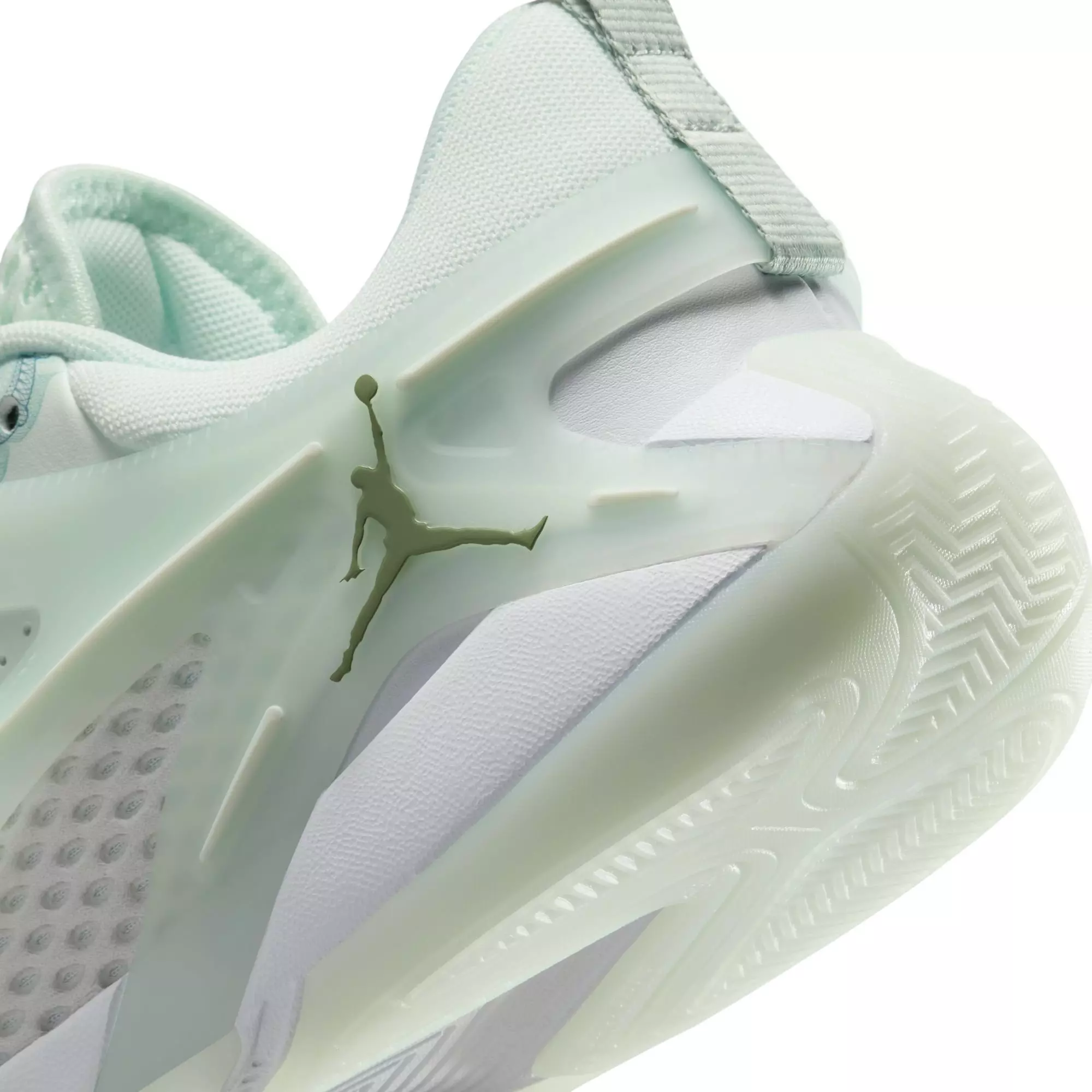 Jordan Heir "Abundance" Women's Shoe - WHITE/OIL GREEN/SEAFOAM