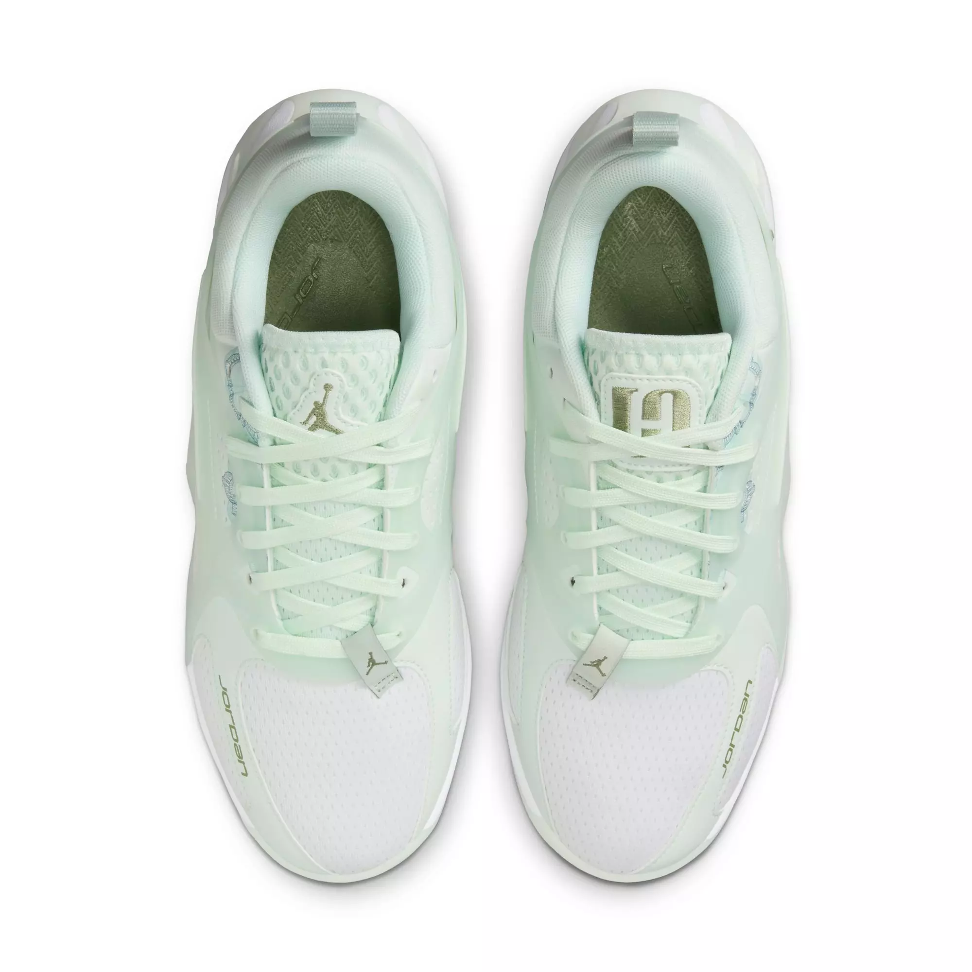 Jordan Heir "Abundance" Women's Shoe - WHITE/OIL GREEN/SEAFOAM
