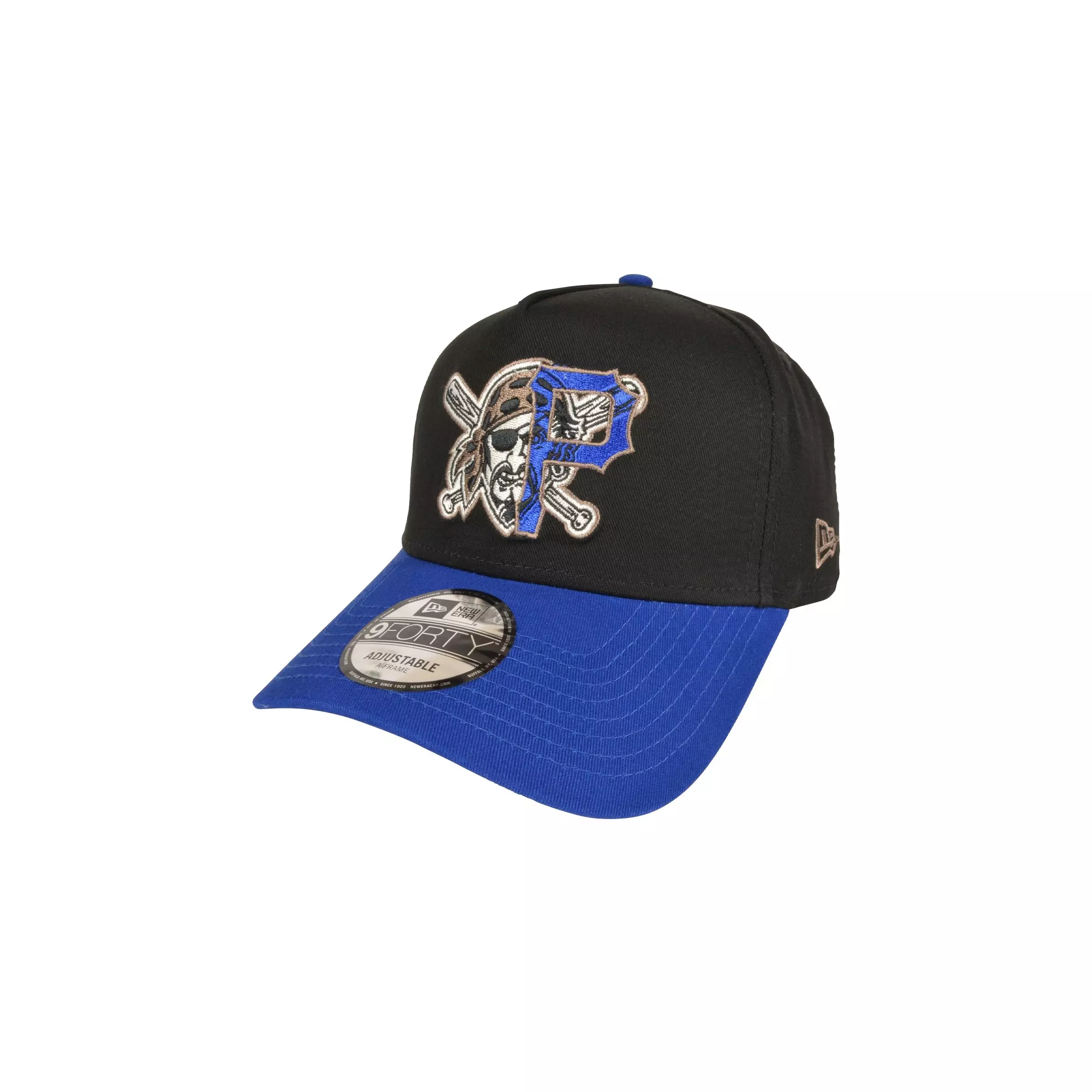New Era Pittsburgh Pirates A Frame 9Forty Dual Logo-Black/Blue - BLACK/BLUE