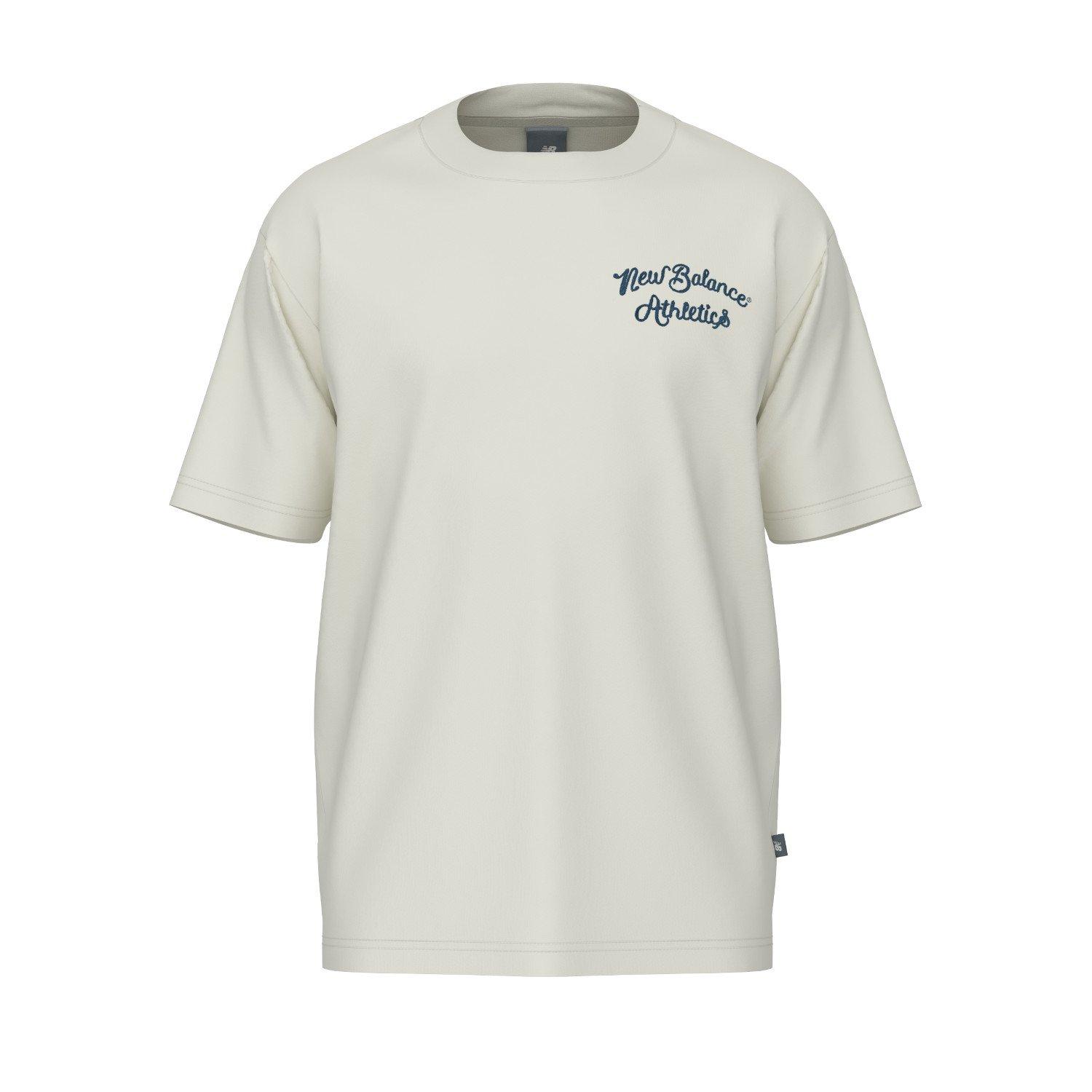 New Balance Men's Athletics Relaxed League Tee - WHITE