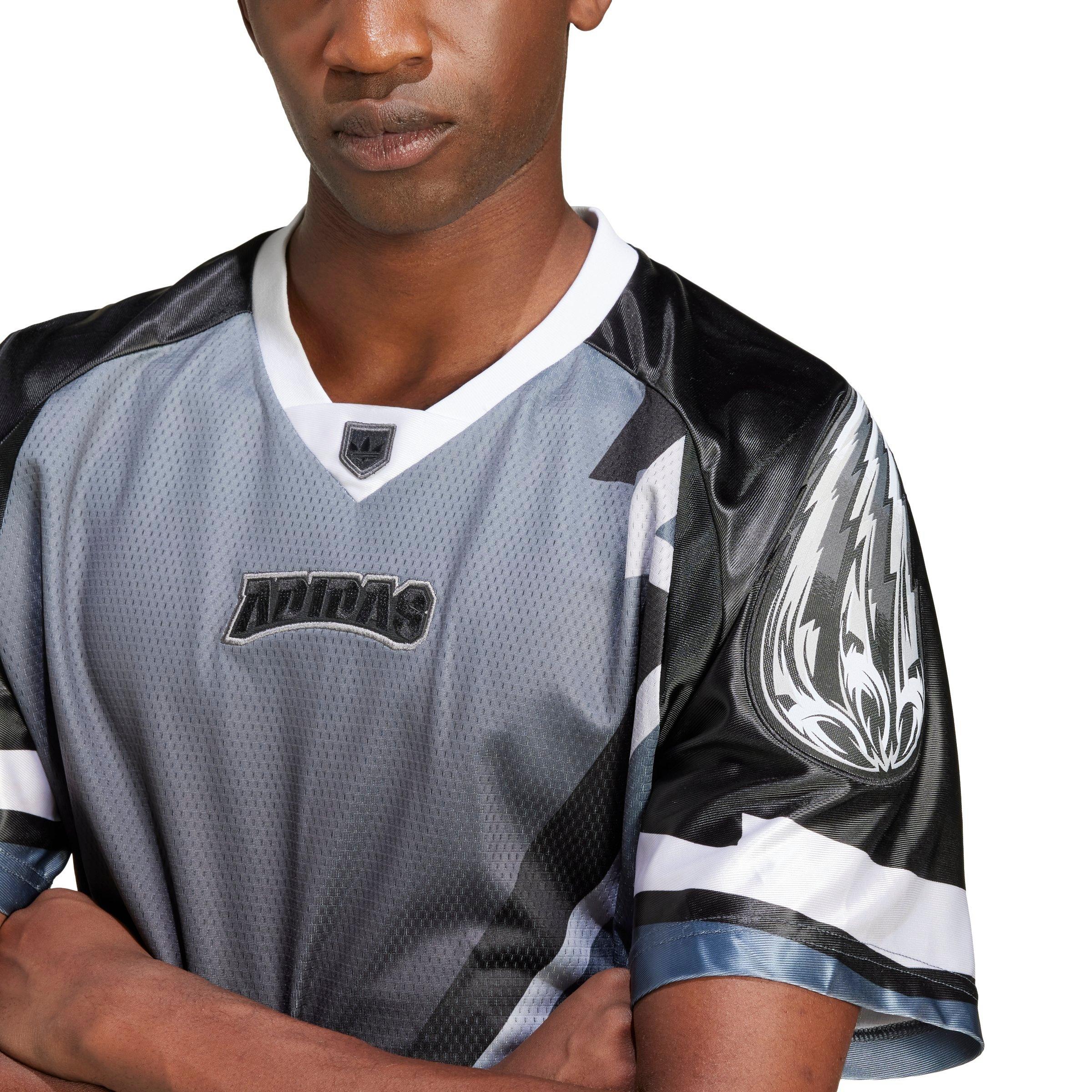 adidas Men's Adilenium Season 3 Team Jersey - BLACK/WHITE Thumbnail View 3