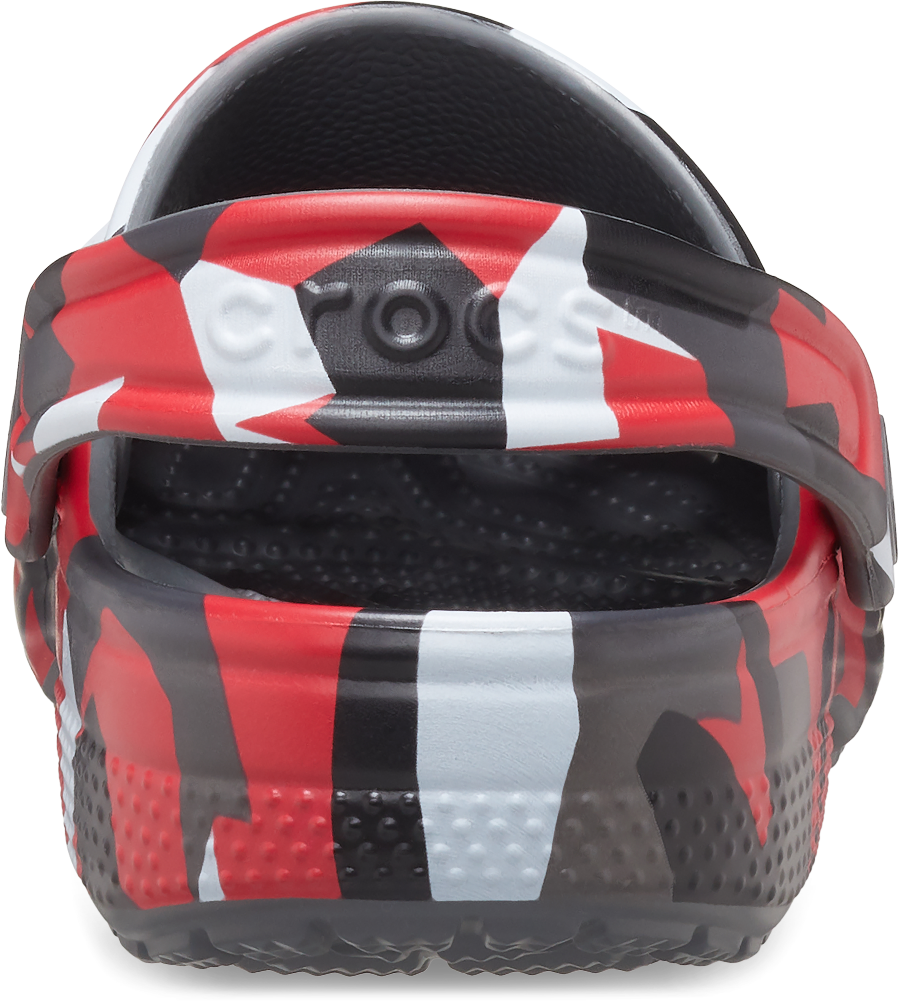 Crocs Classic Geometric Grade School Boys' "Camo Red" Clog