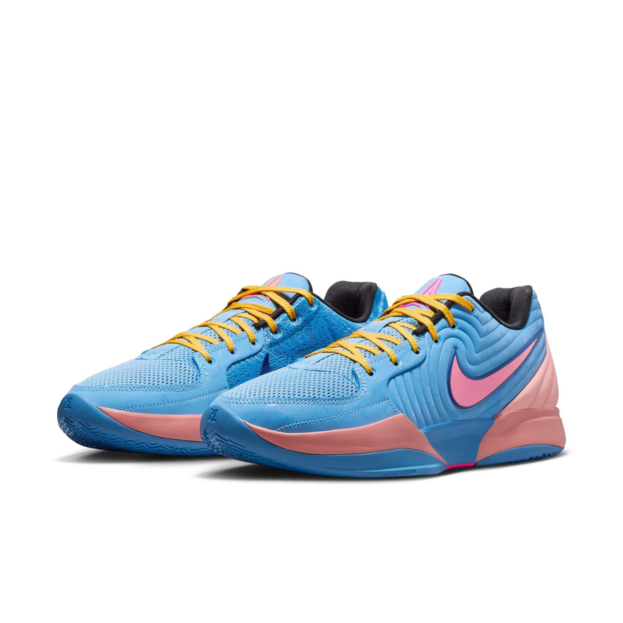 Nike Ja 2 Men's Basketball Shoe - BLUE BEYOND/HYPER PINK/CELESTIAL GOLD Thumbnail View 3
