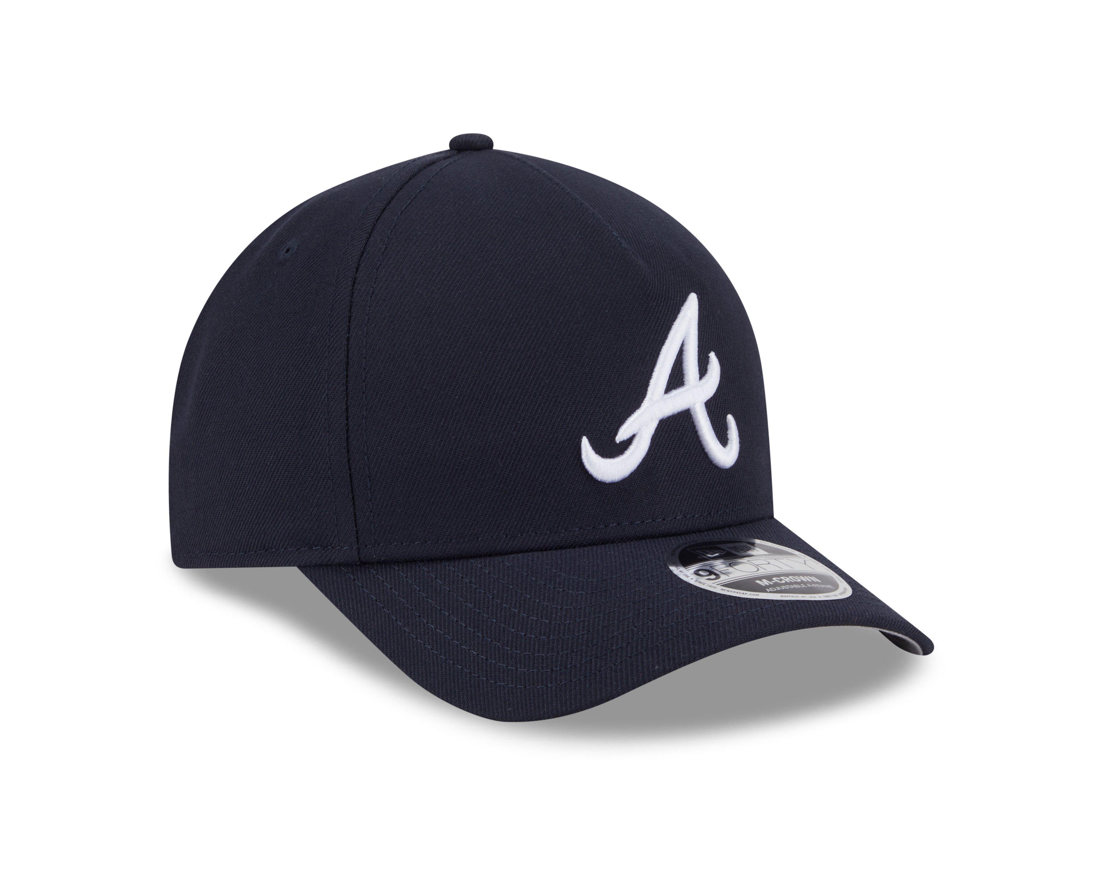 New Era Atlanta Braves 9FORTY A-Frame Snapback Hat - Blue - BLUE Thumbnail View 2