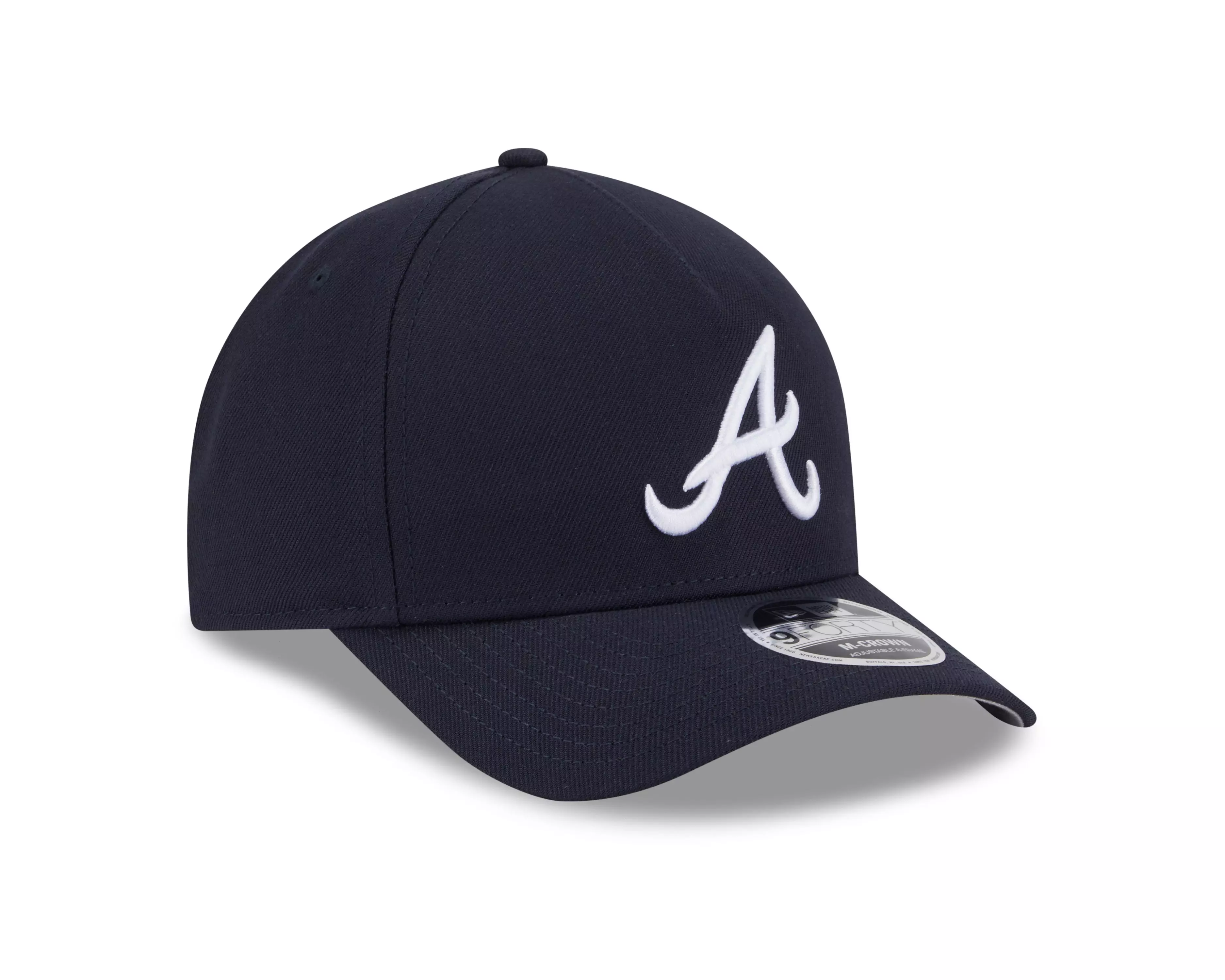 New Era Atlanta Braves 9FORTY A-Frame Snapback Hat-Blue - BLUE