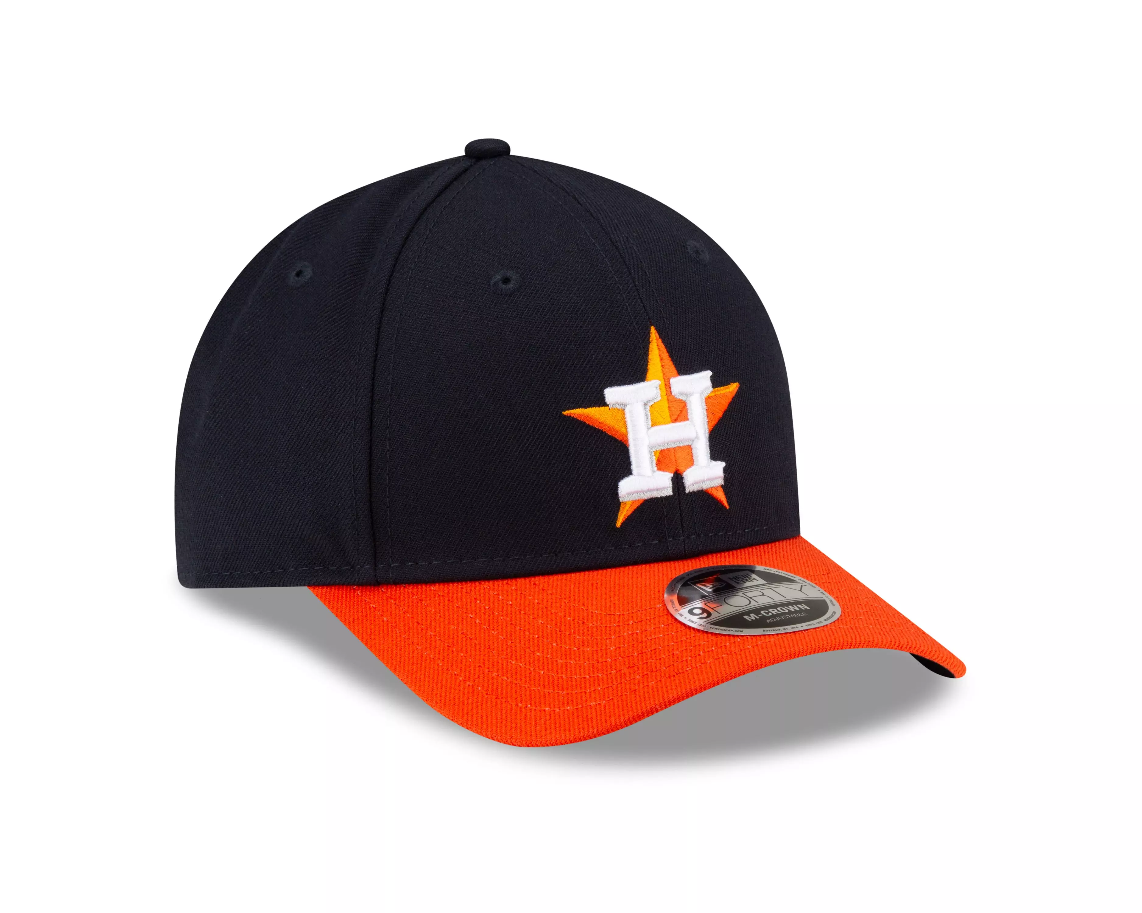 New Era Houston Astros 9FORTY A-Frame Snapback Hat-Blue/Orange - BLUE/ORANGE