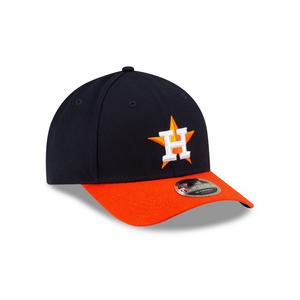New Era Houston Astros 9FORTY A-Frame Snapback Hat-Blue/Orange