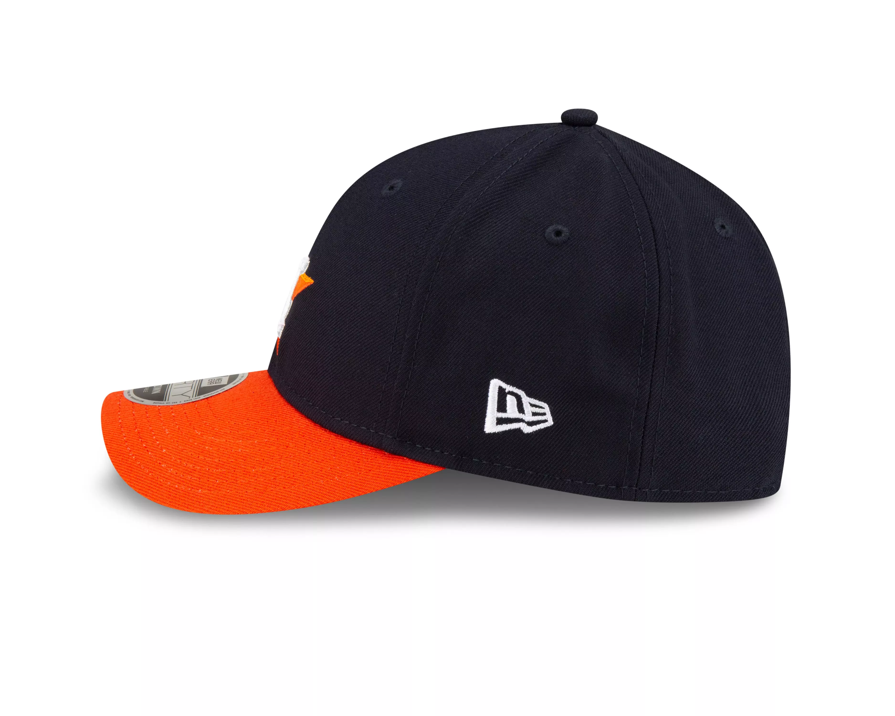 New Era Houston Astros 9FORTY A-Frame Snapback Hat-Blue/Orange - BLUE/ORANGE