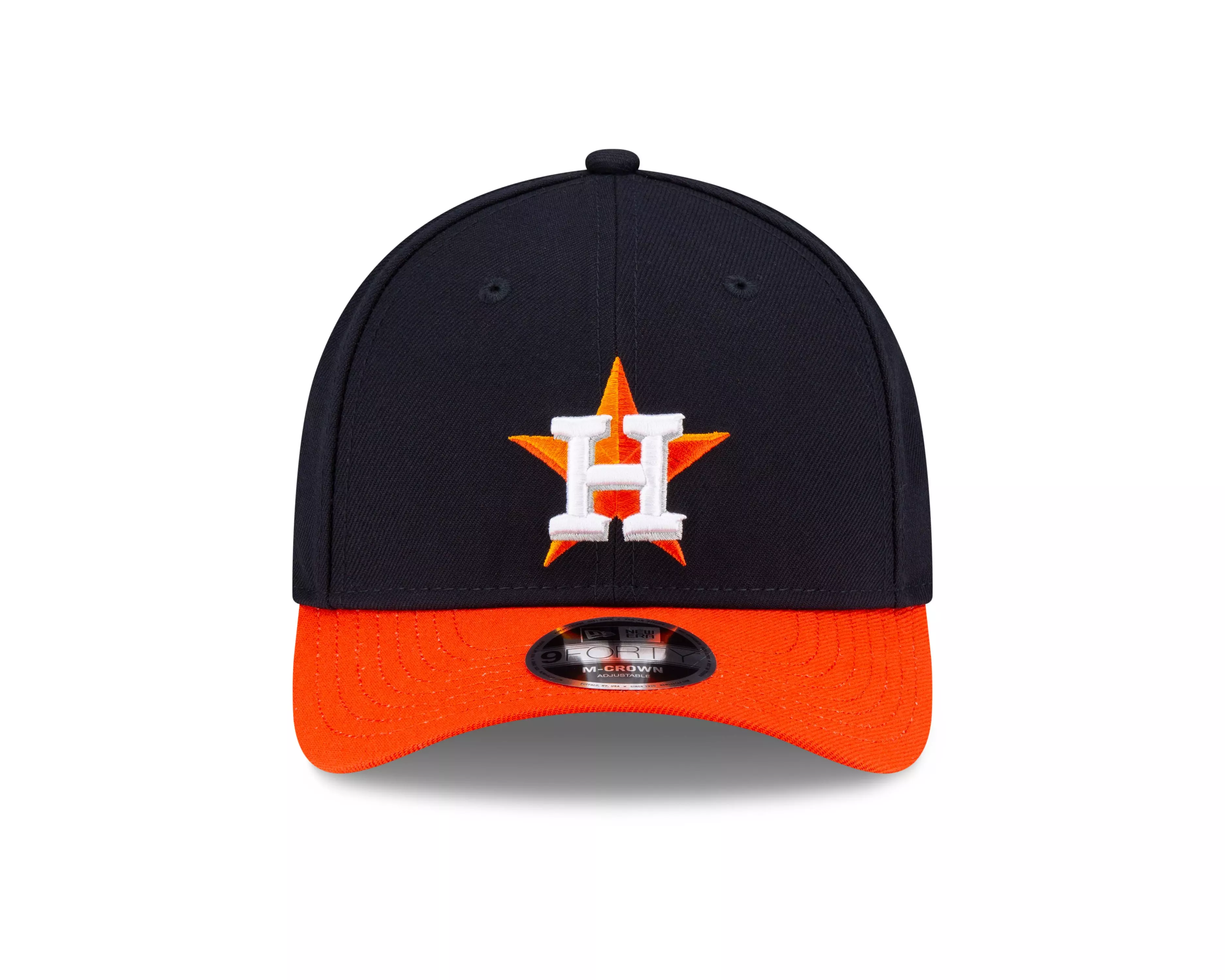 New Era Houston Astros 9FORTY A-Frame Snapback Hat-Blue/Orange - BLUE/ORANGE