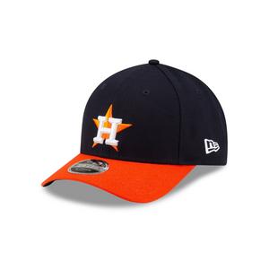 New Era Houston Astros 9FORTY A-Frame Snapback Hat-Blue/Orange