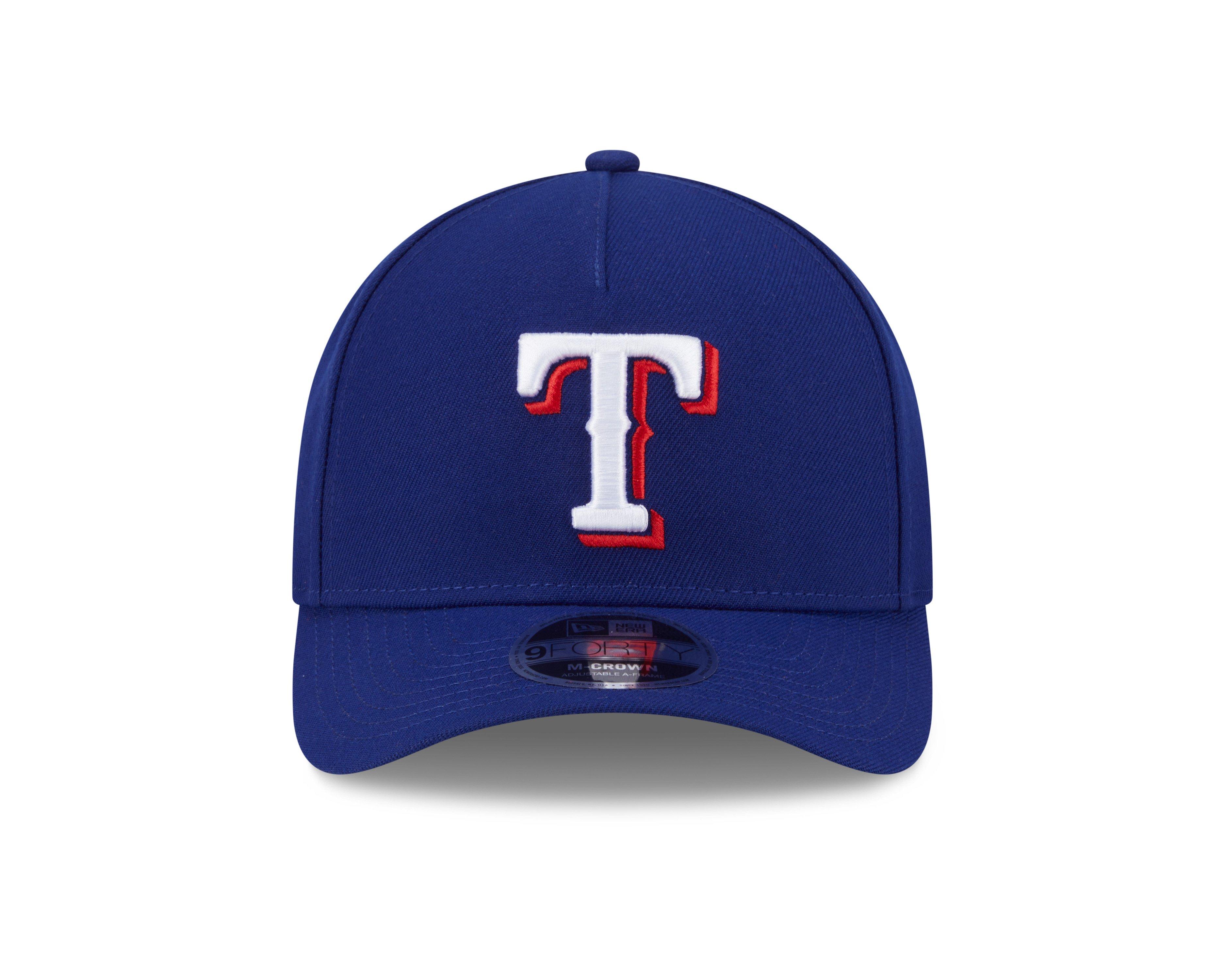 New Era Texas Rangers 9FORTY A-Frame Snapback Hat-Blue